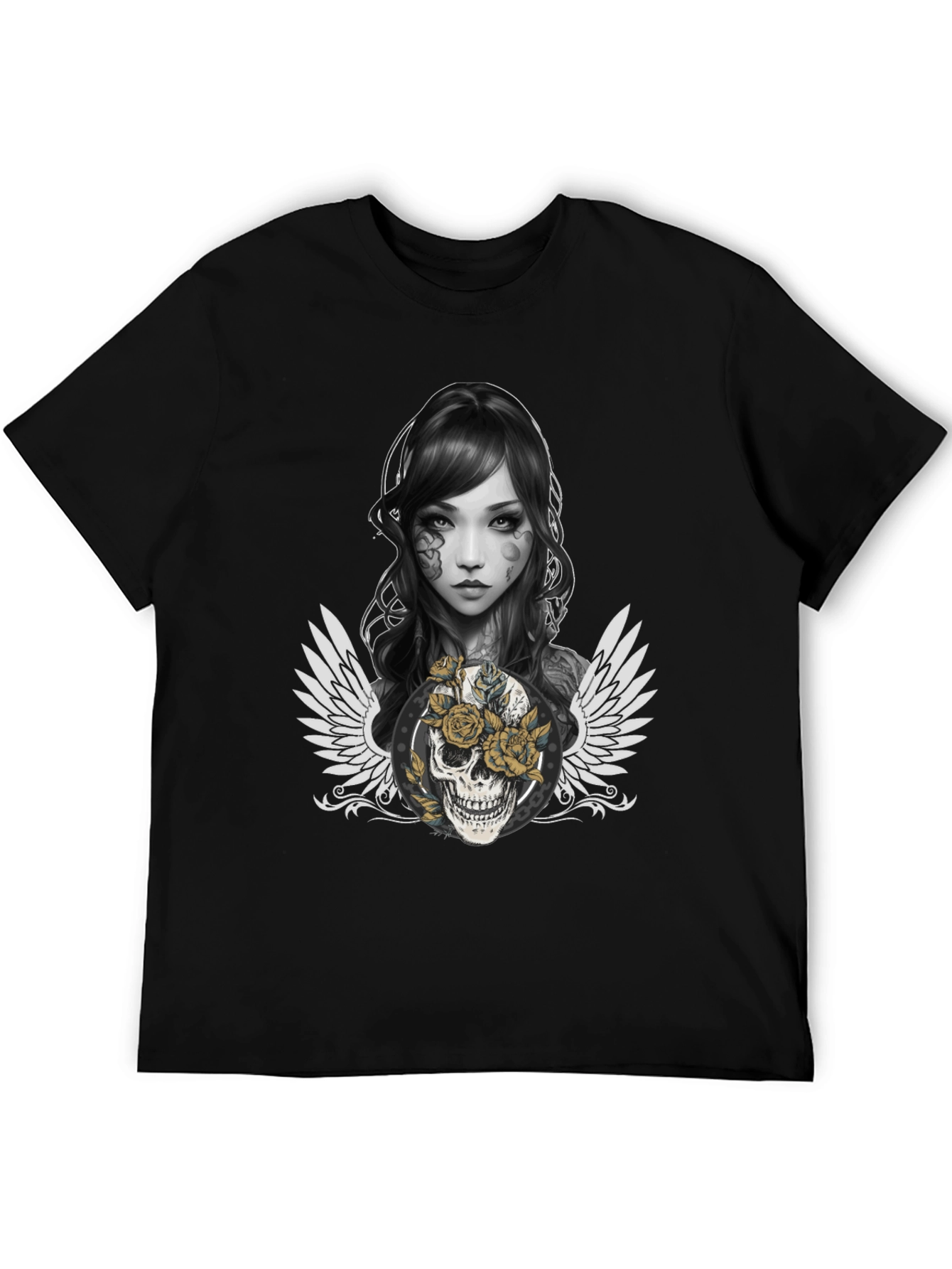 Skull & Roses Graphic T-Shirt