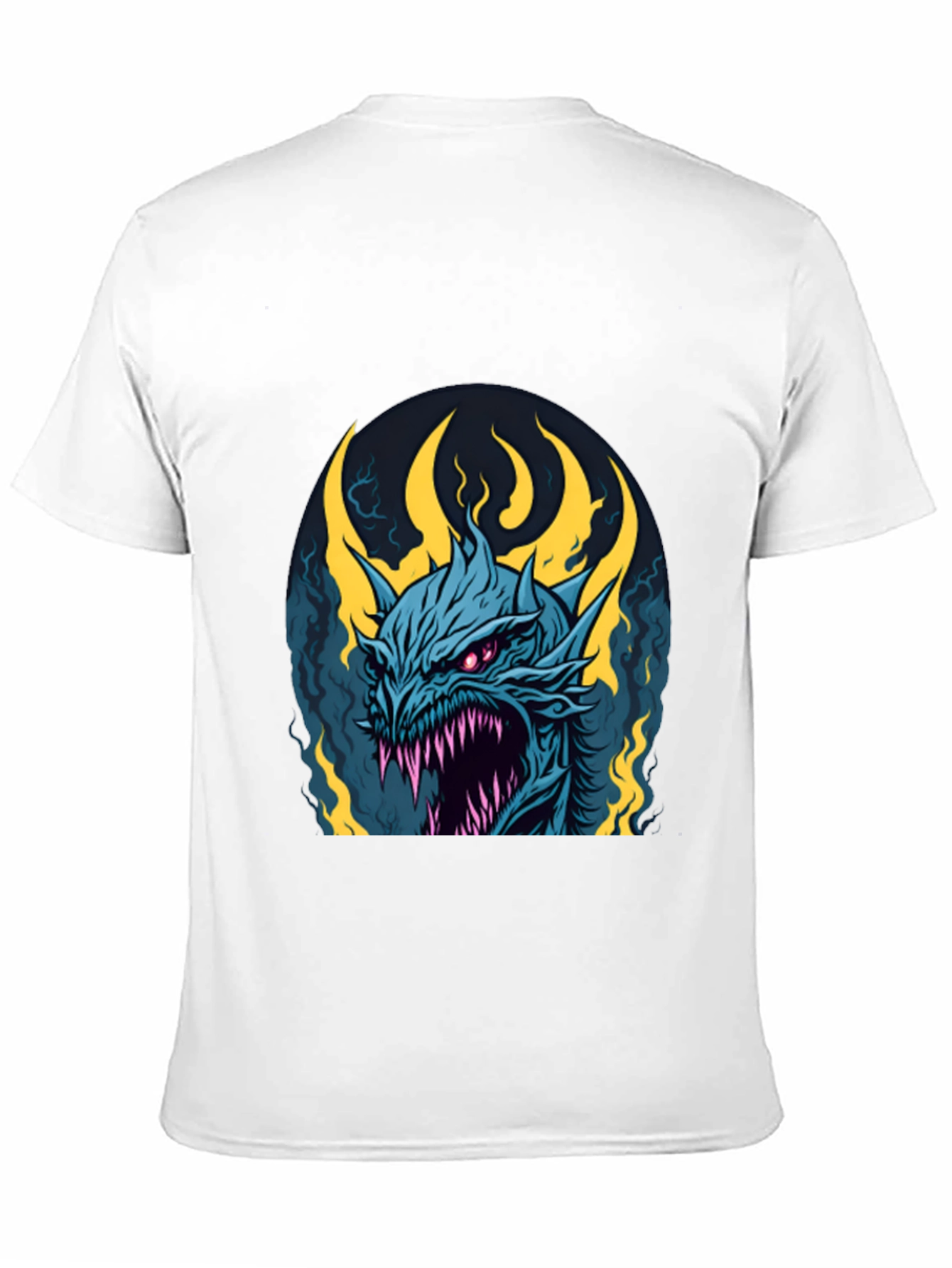 Mens Black Dragon Graphic Tee