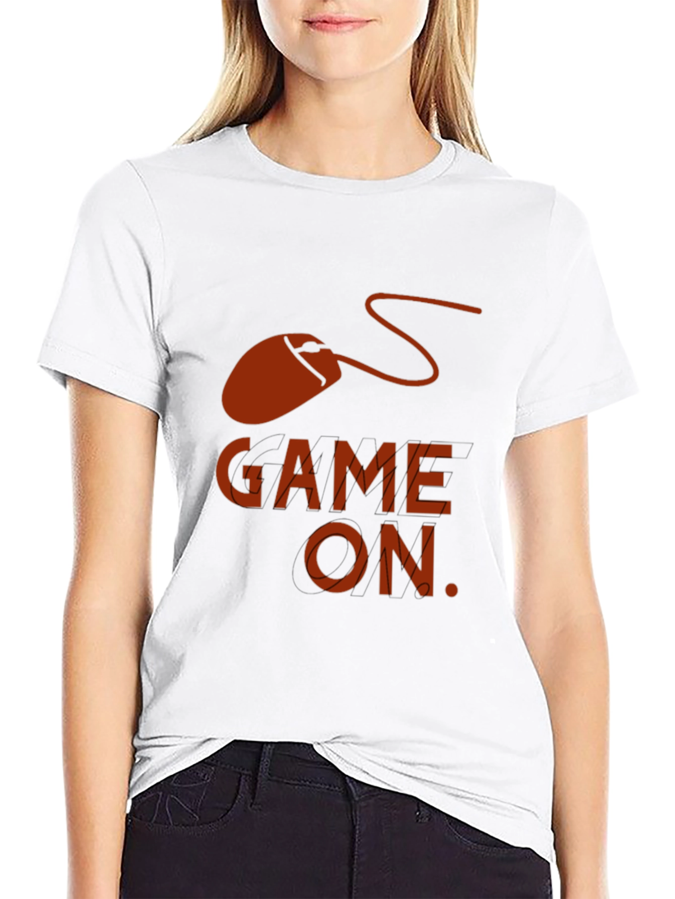 Game On Graphic Tee - Black Cotton Gamer T-Shirt