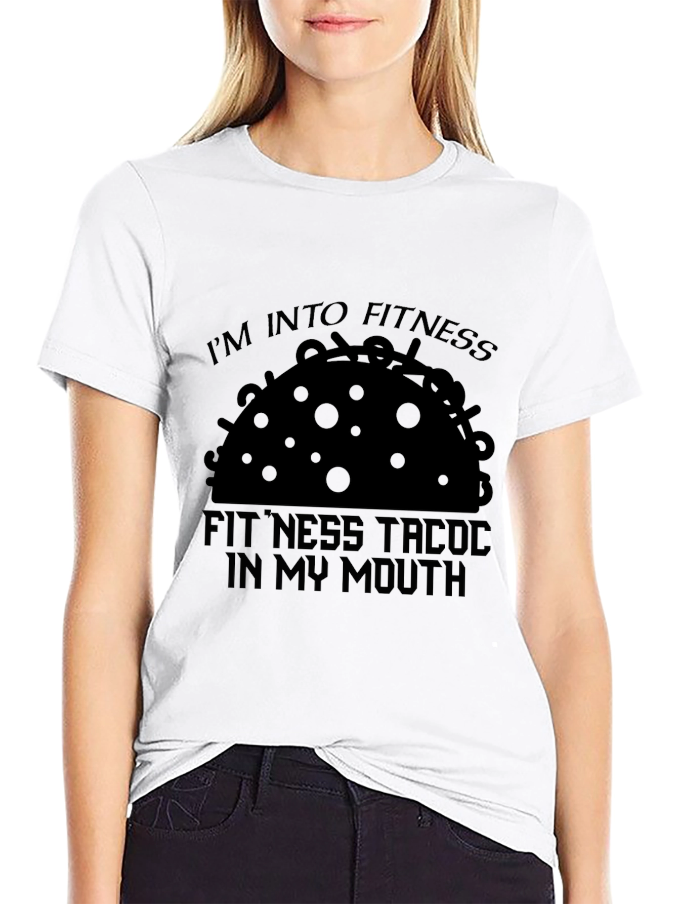Fitness Taco Graphic T-Shirt - Im Into Fitness Tee
