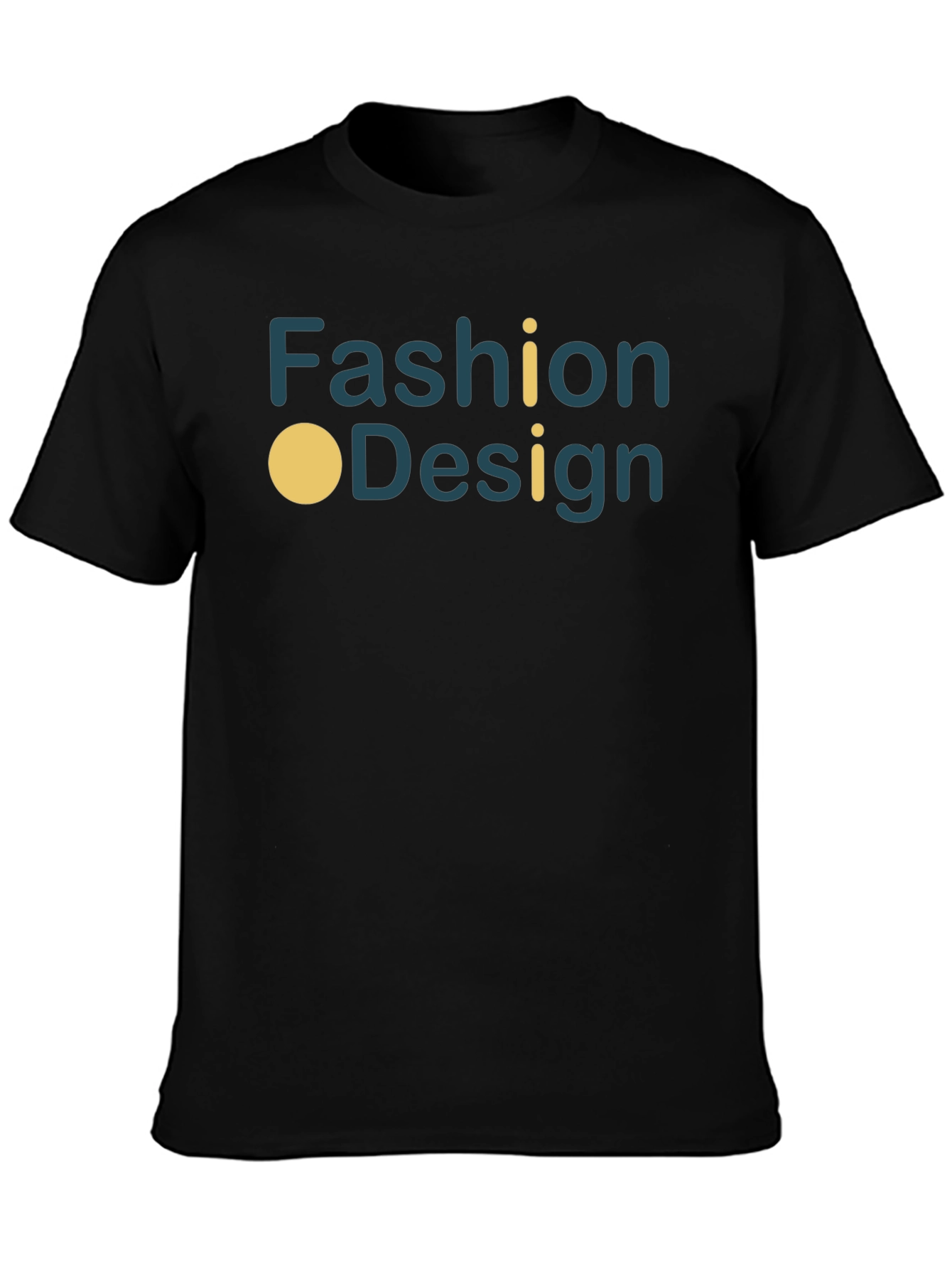 Fashion Design Graphic Black T-Shirt