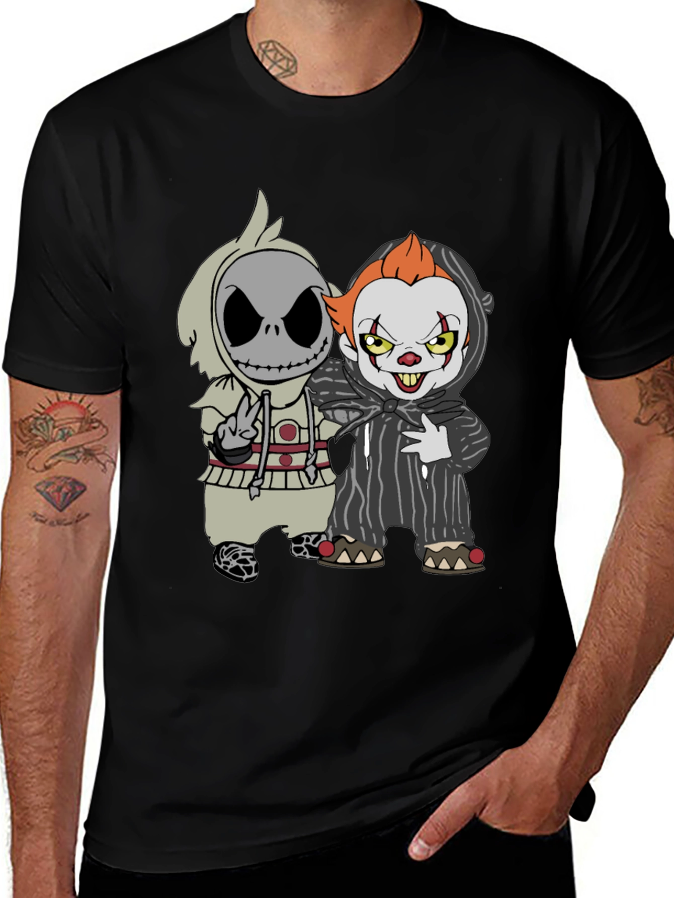 Halloween Cartoon Character Graphic T-Shirt