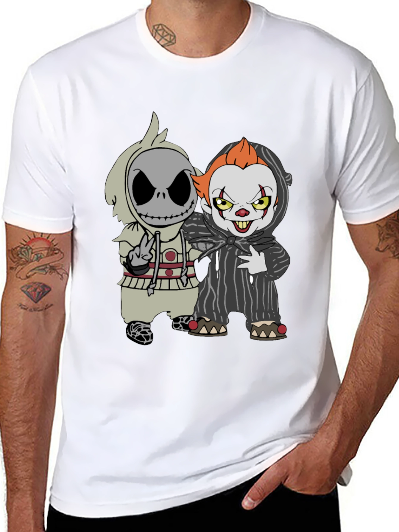 Halloween Cartoon Character Graphic T-Shirt