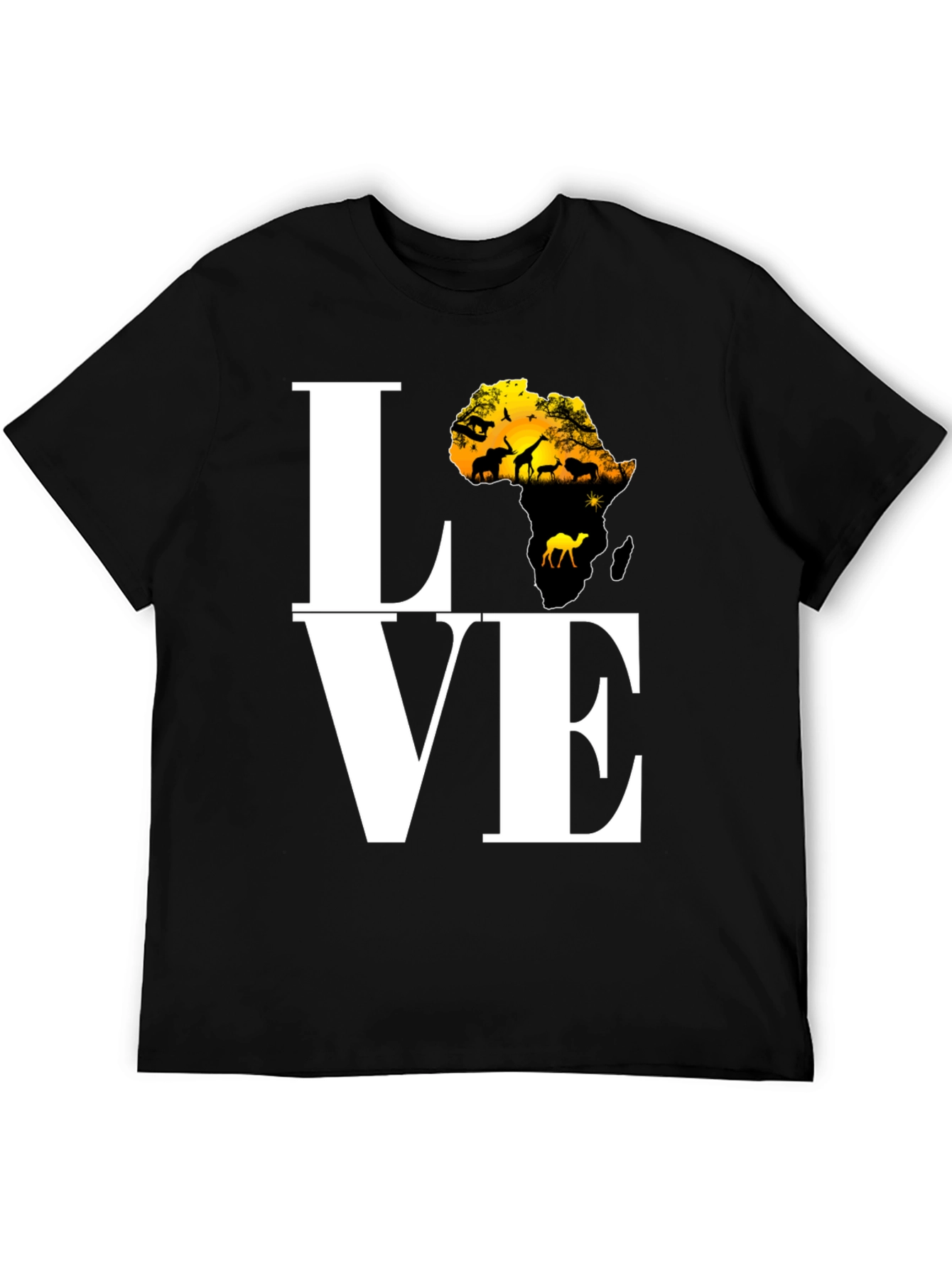 Africa Love T-Shirt - Black