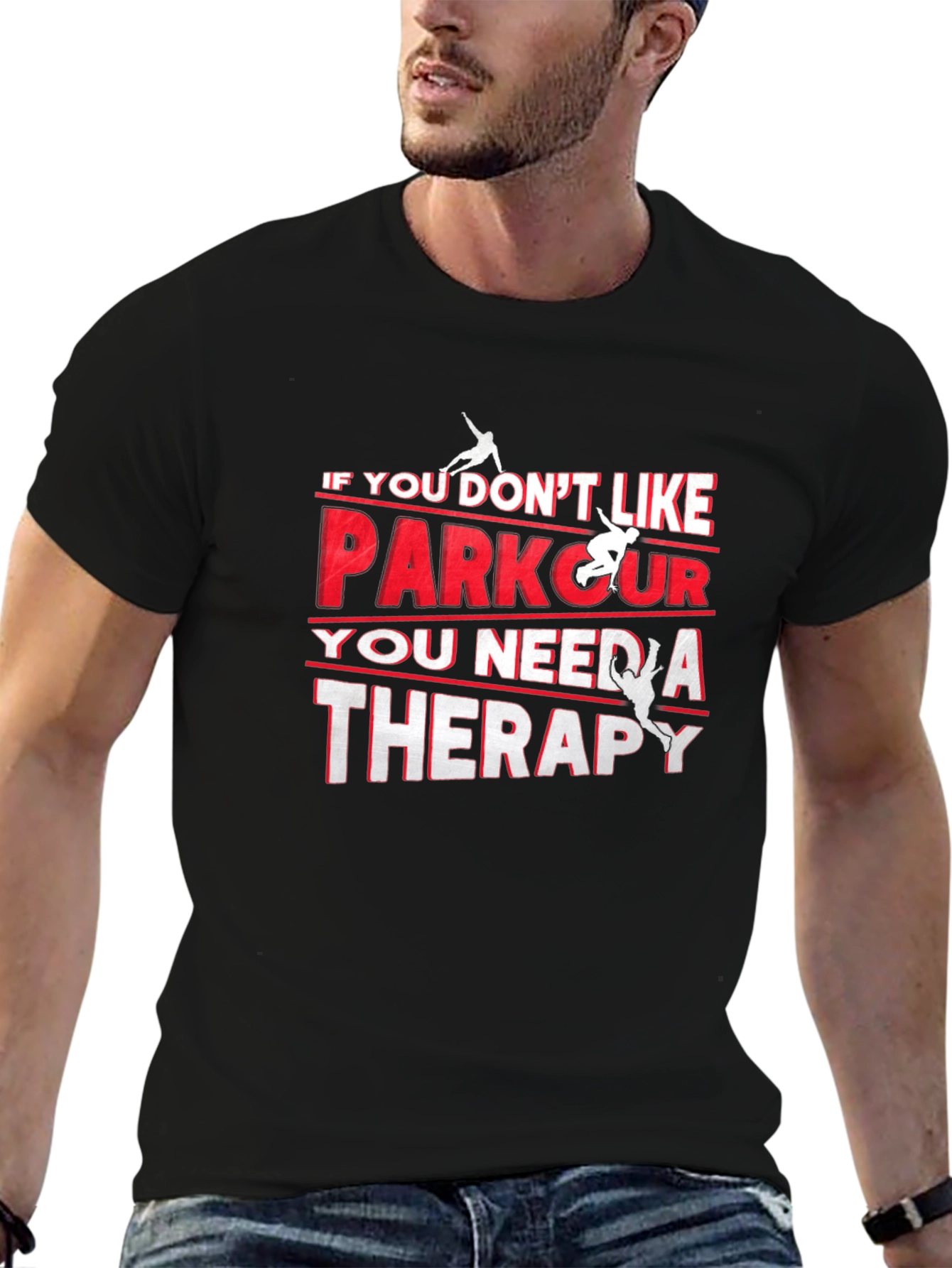 Parkour Therapy Black T-Shirt