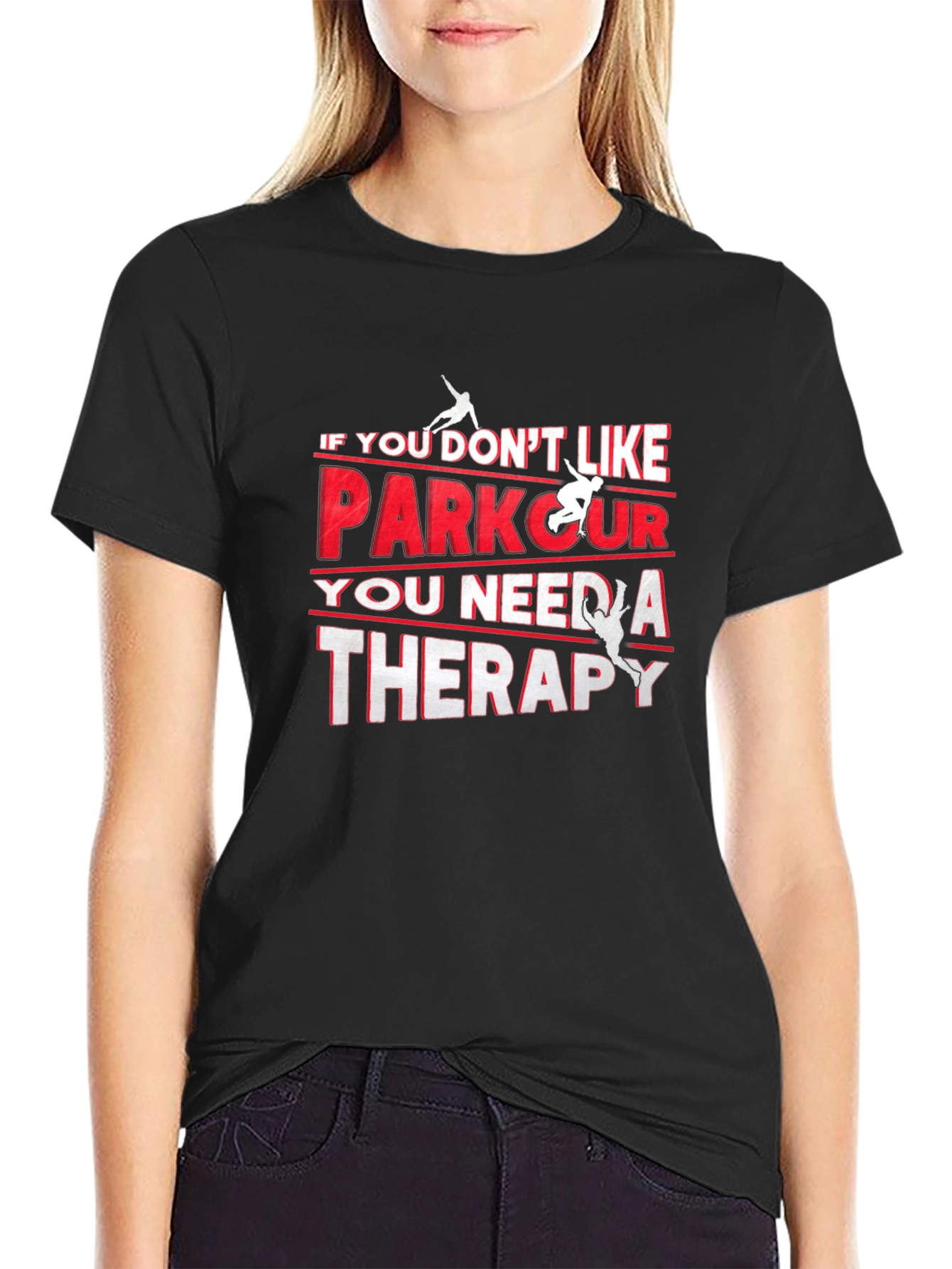 Parkour Therapy Black T-Shirt