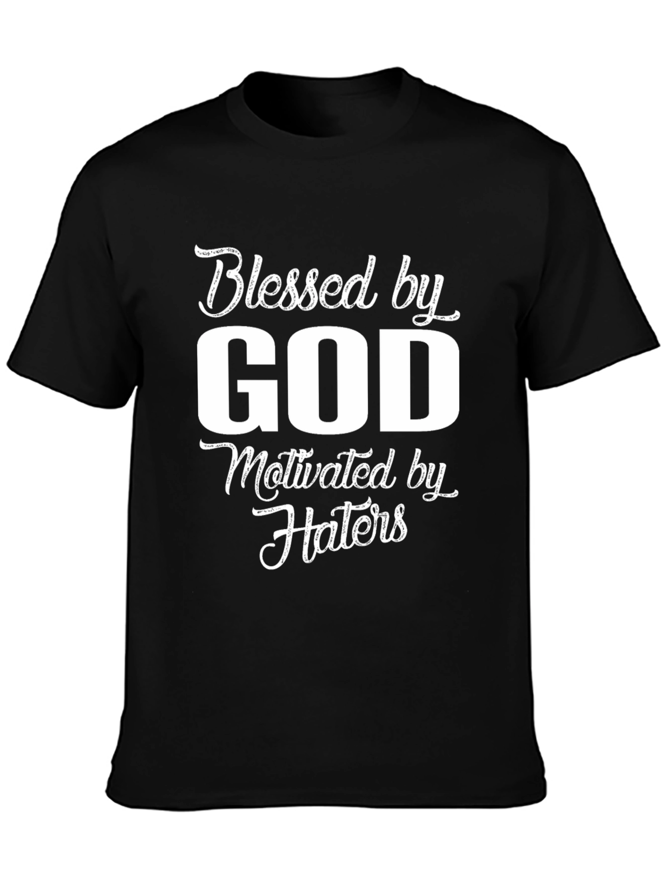 Blessed By God T-Shirt Black Christian Tee