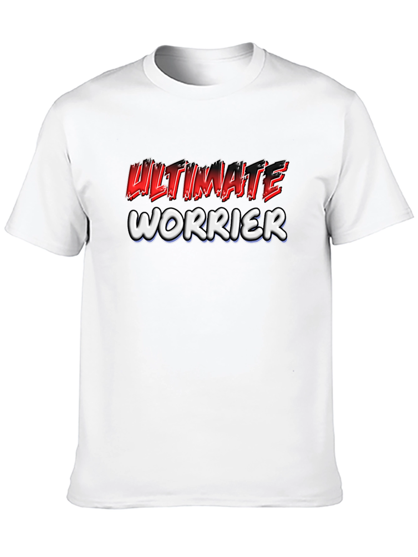 Ultimate Worrier Graphic Print Black T-Shirt
