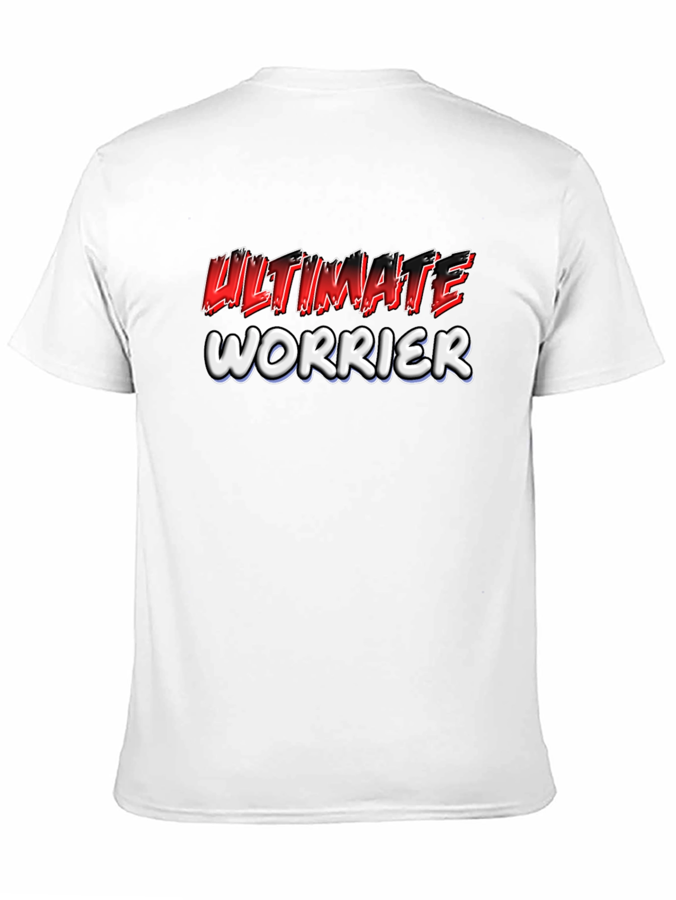 Ultimate Worrier Graphic Print Black T-Shirt