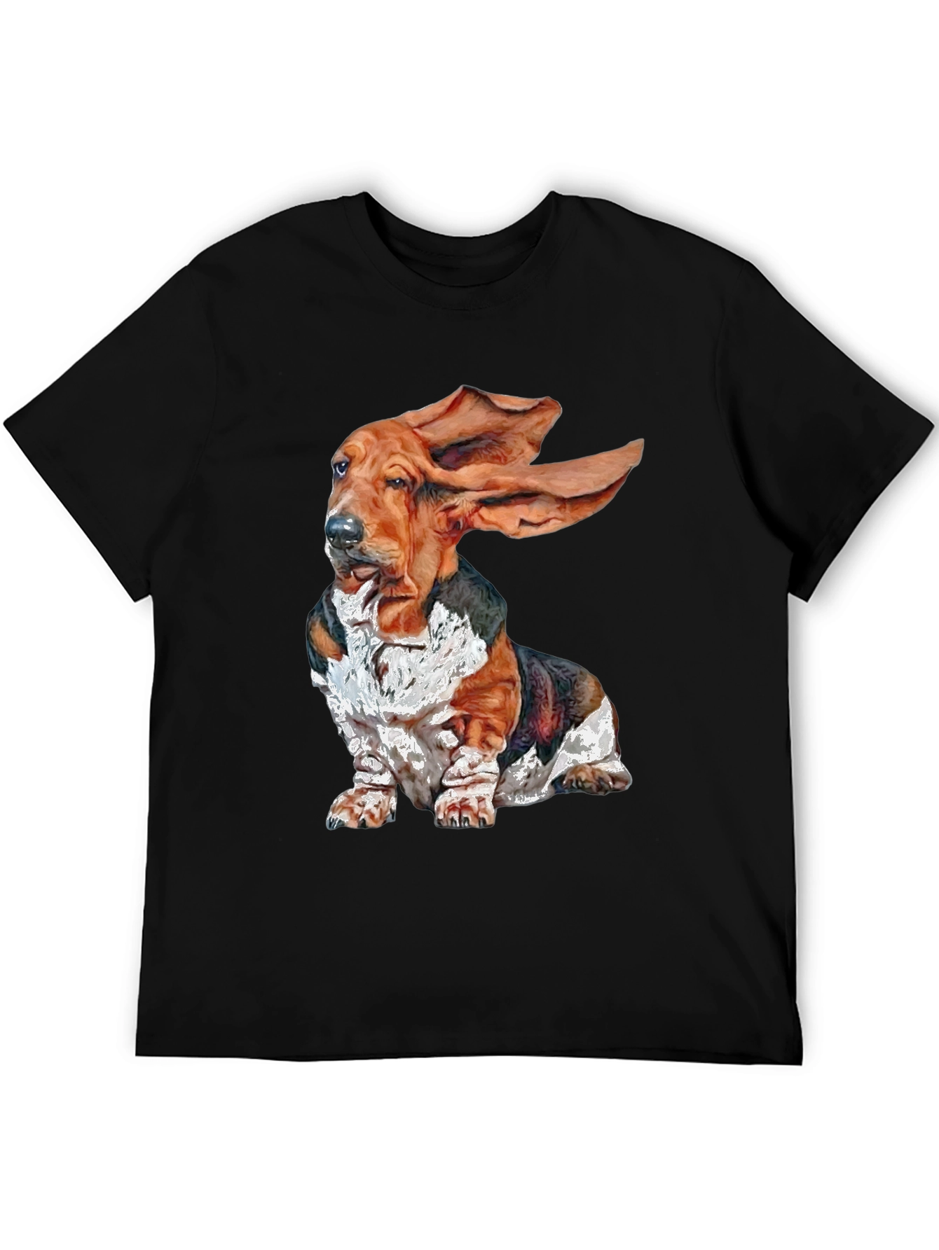 Basset Hound Dog Graphic T-Shirt - Funny Puppy Tee