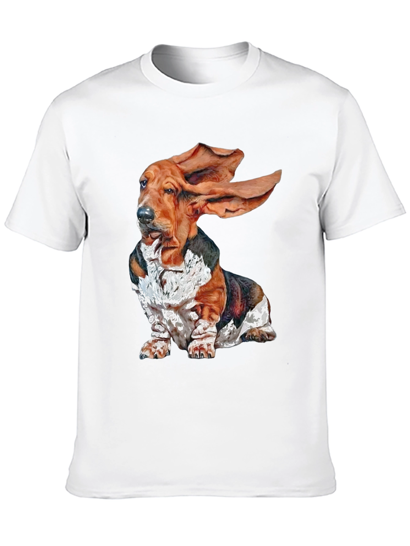 Basset Hound Dog Graphic T-Shirt - Funny Puppy Tee
