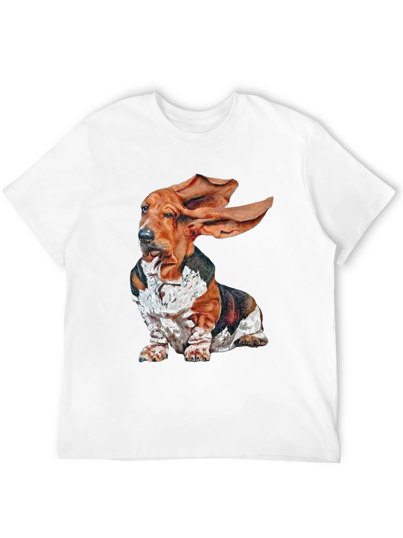 Basset Hound Dog Graphic T-Shirt - Funny Puppy Tee