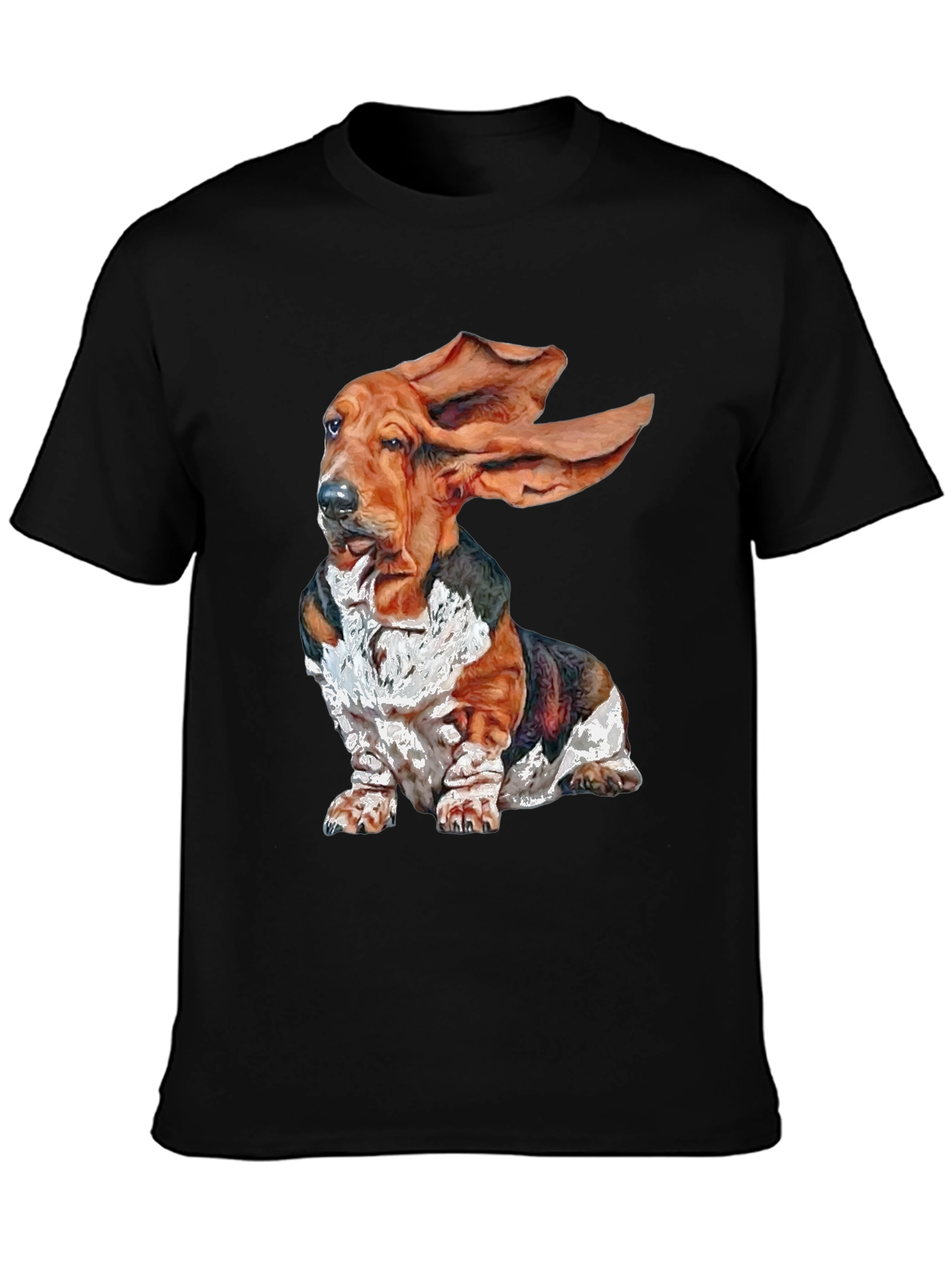Basset Hound Dog Graphic T-Shirt - Funny Puppy Tee