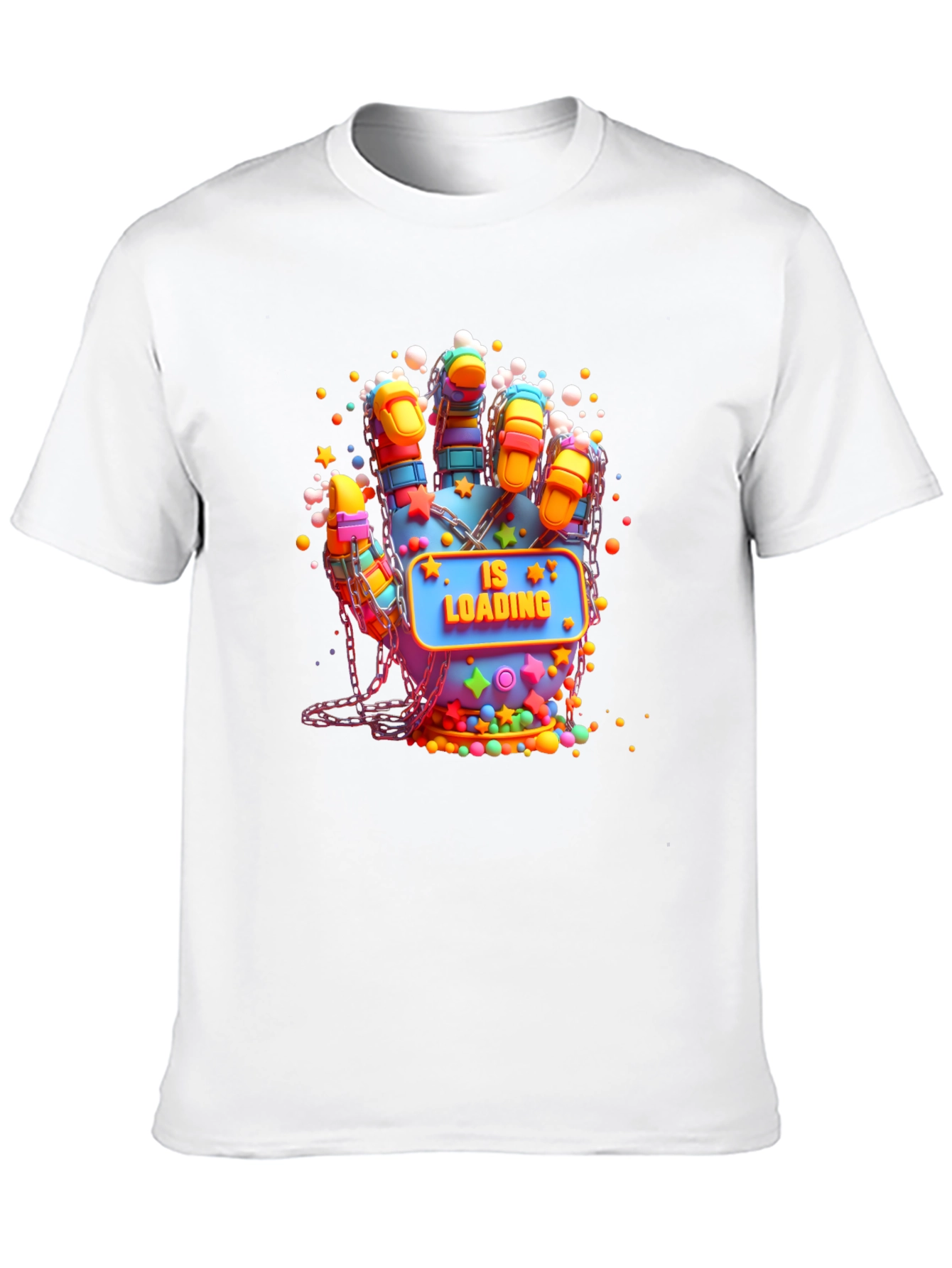 Loading Hand Graphic Tee - Unique Design