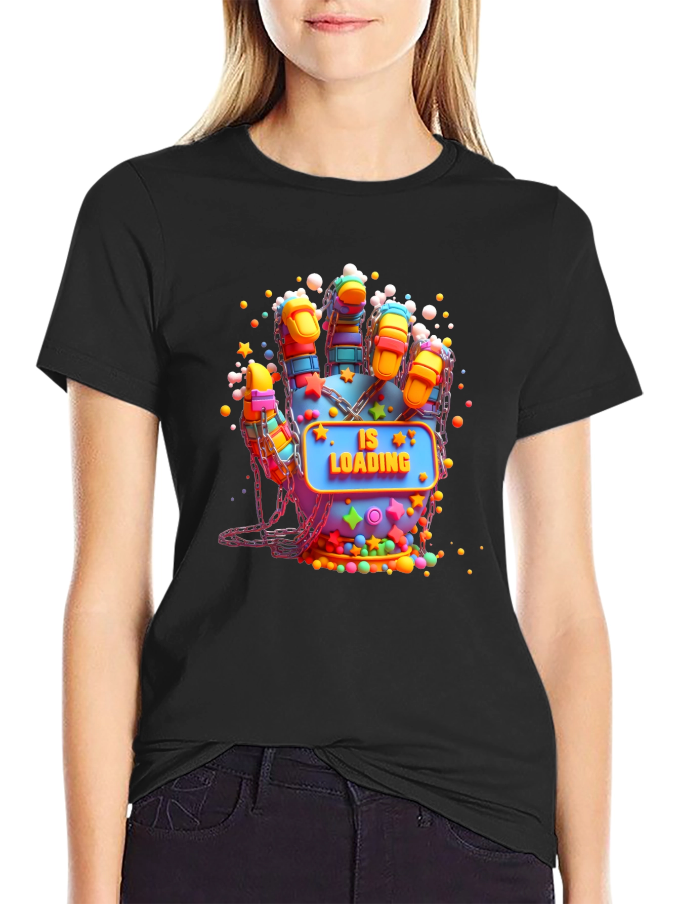 Loading Hand Graphic Tee - Unique Design