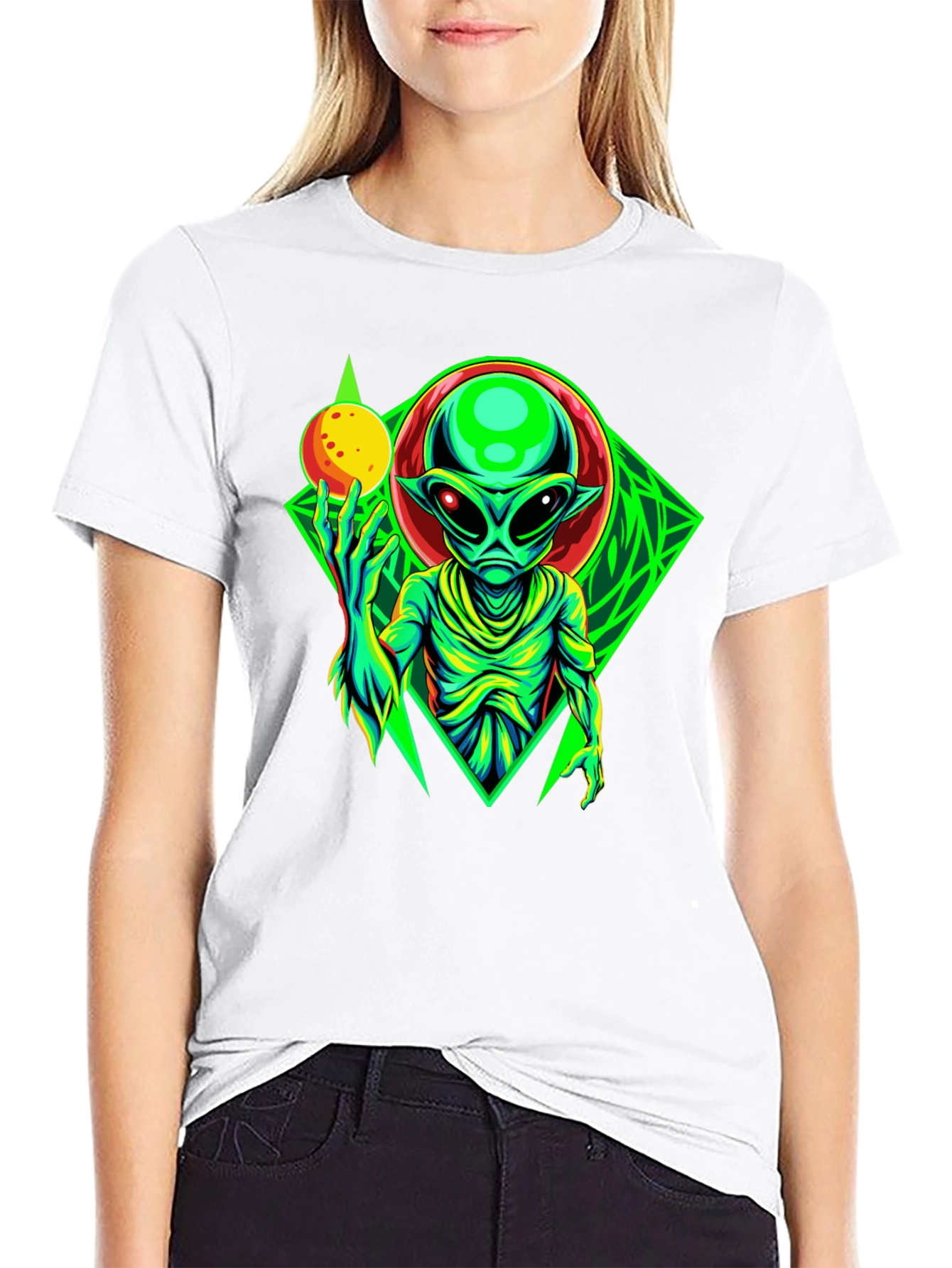 Alien Graphic Tee - Mens Black T-Shirt