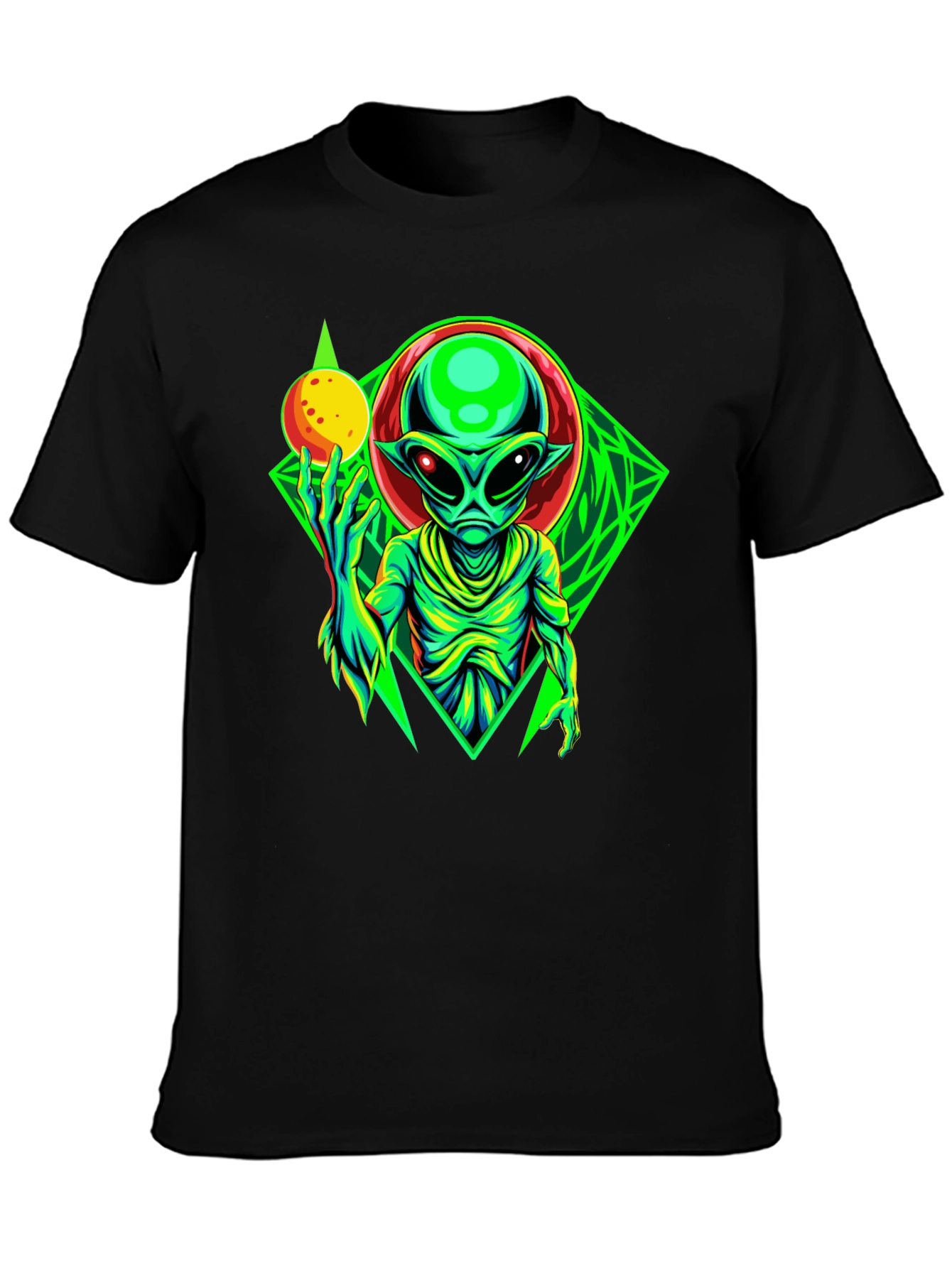 Alien Graphic Tee - Mens Black T-Shirt