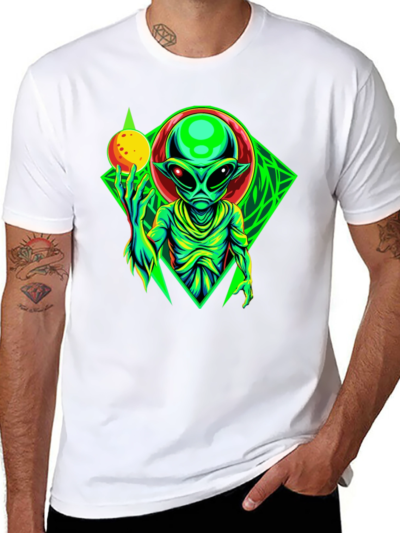 Alien Graphic Tee - Mens Black T-Shirt