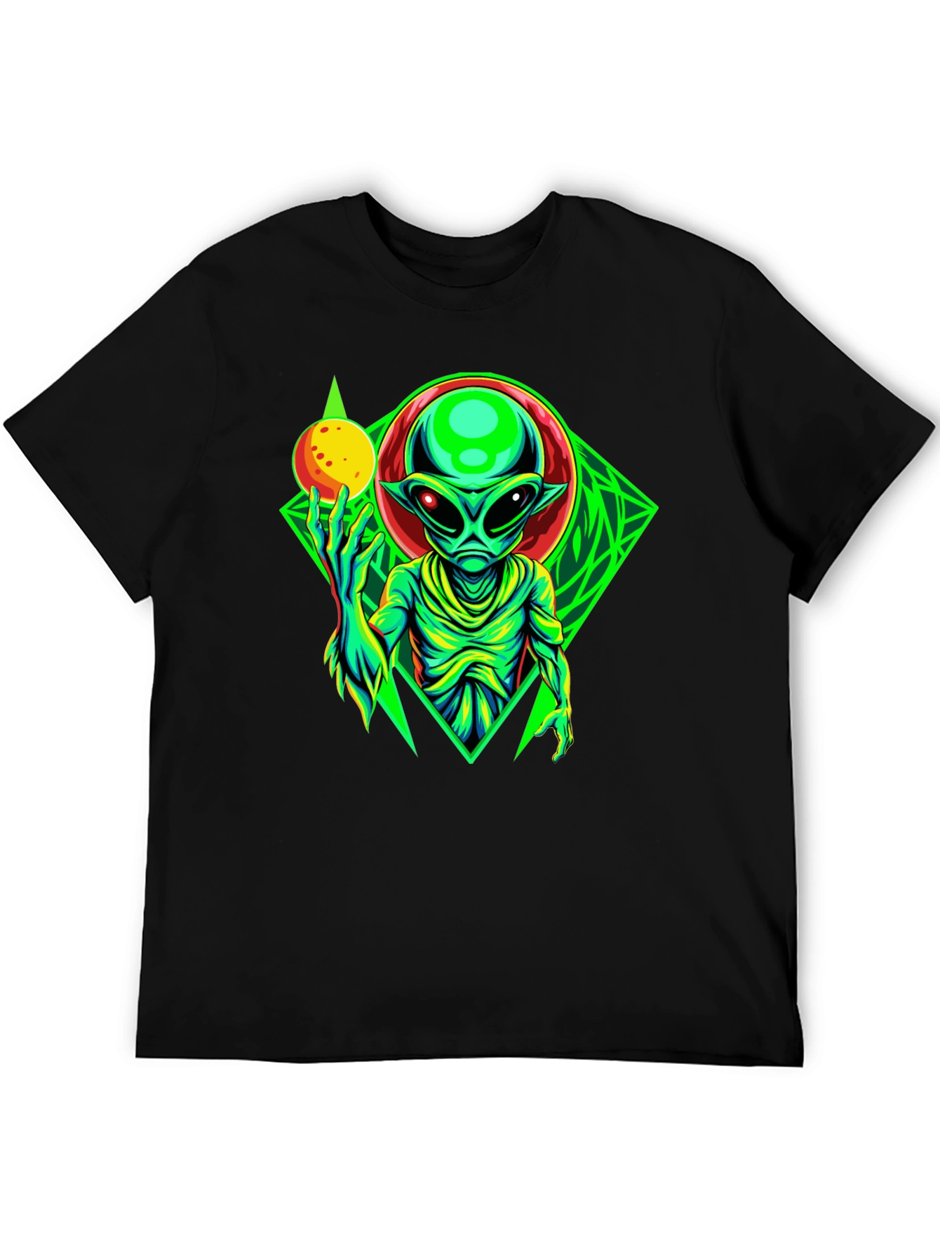 Alien Graphic Tee - Mens Black T-Shirt