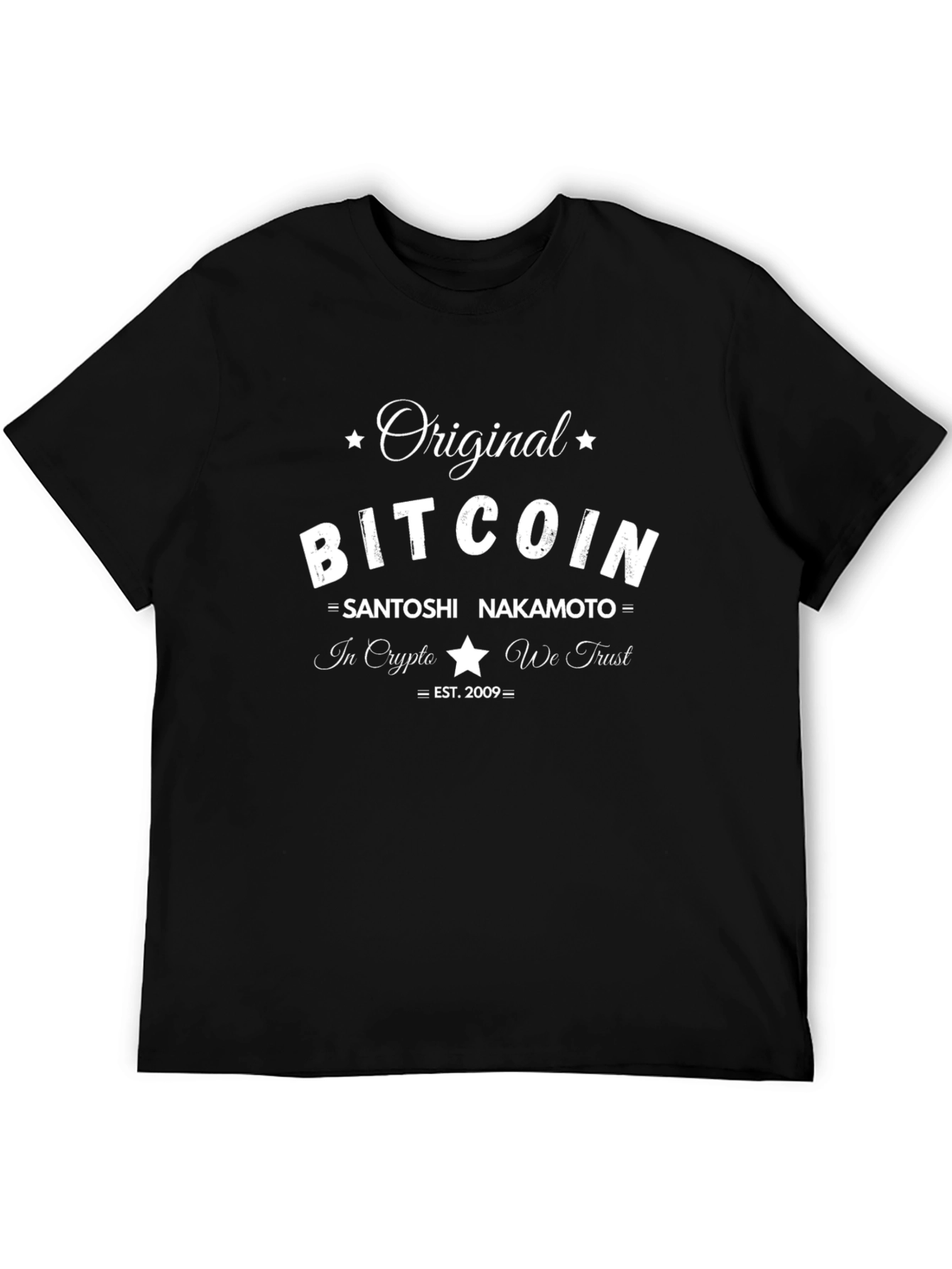 Original Bitcoin Satoshi Nakamoto Crypto Tee