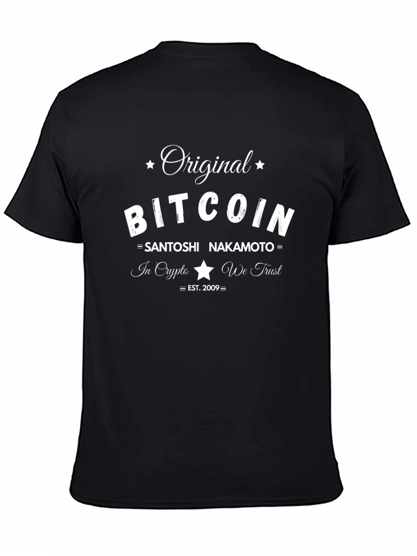 Original Bitcoin Satoshi Nakamoto Crypto Tee