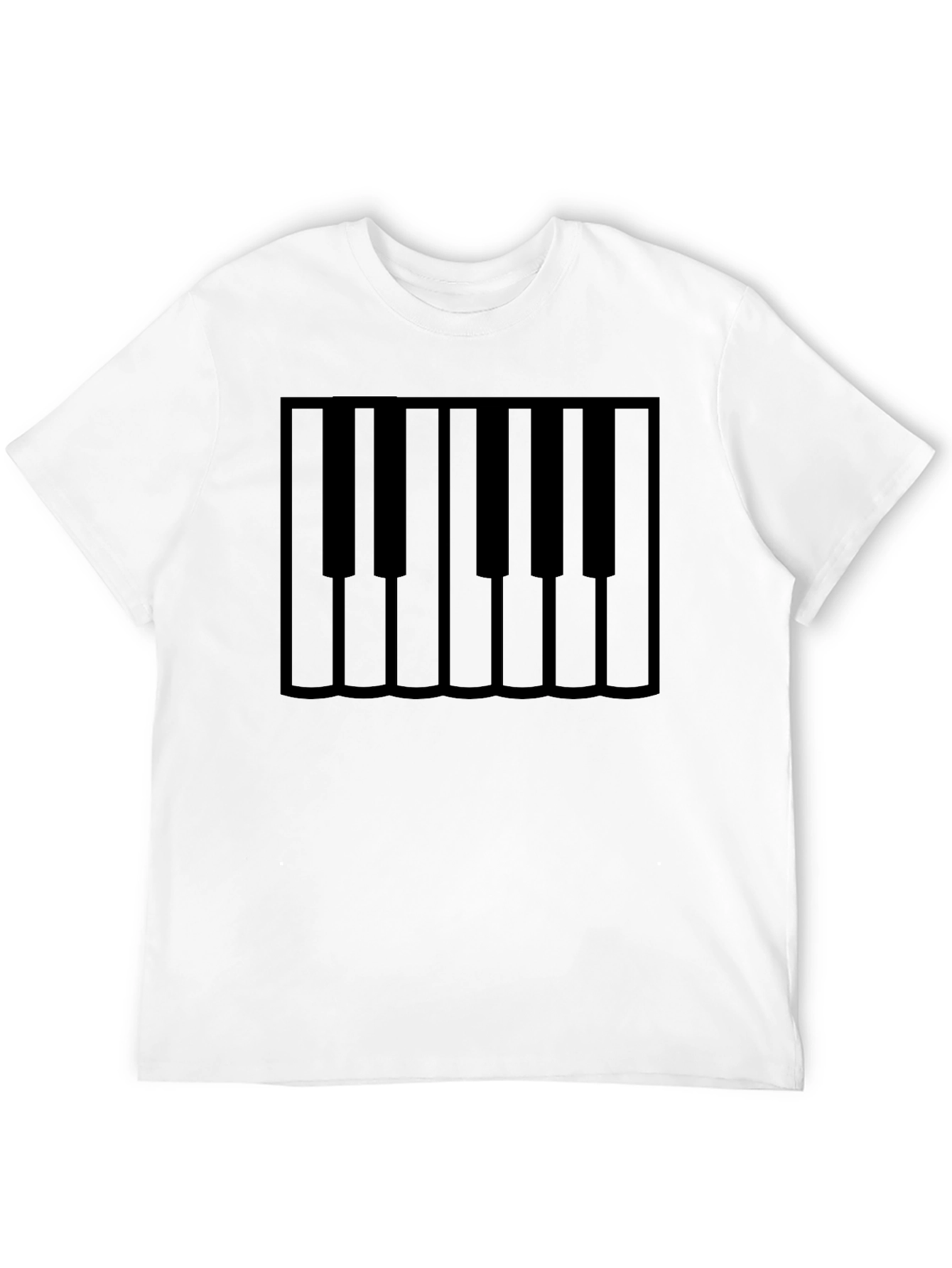 Piano Keys Graphic Tee - Classic Black T-Shirt
