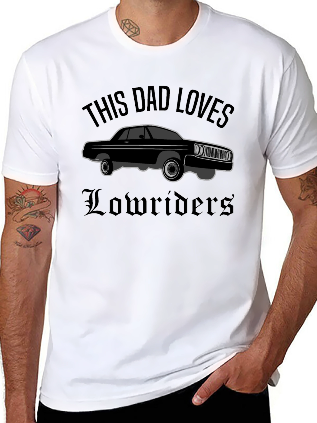 This Dad Loves Lowriders T-Shirt - Classic Car Tee