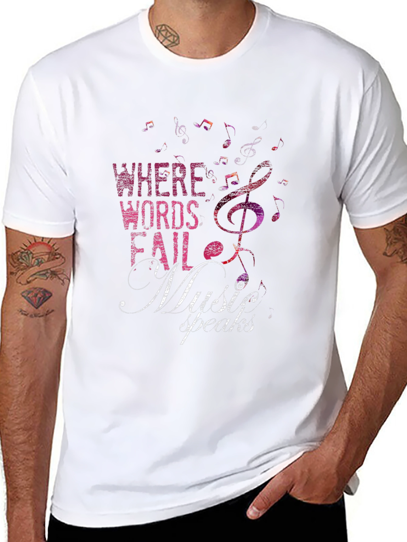 Music Speaks Graphic T-Shirt