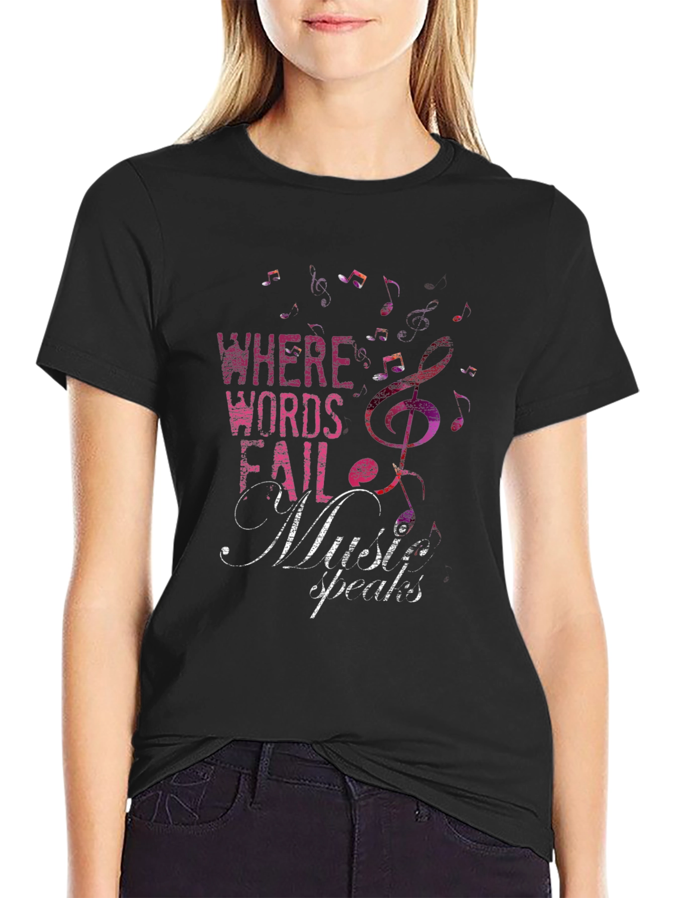 Music Speaks Graphic T-Shirt
