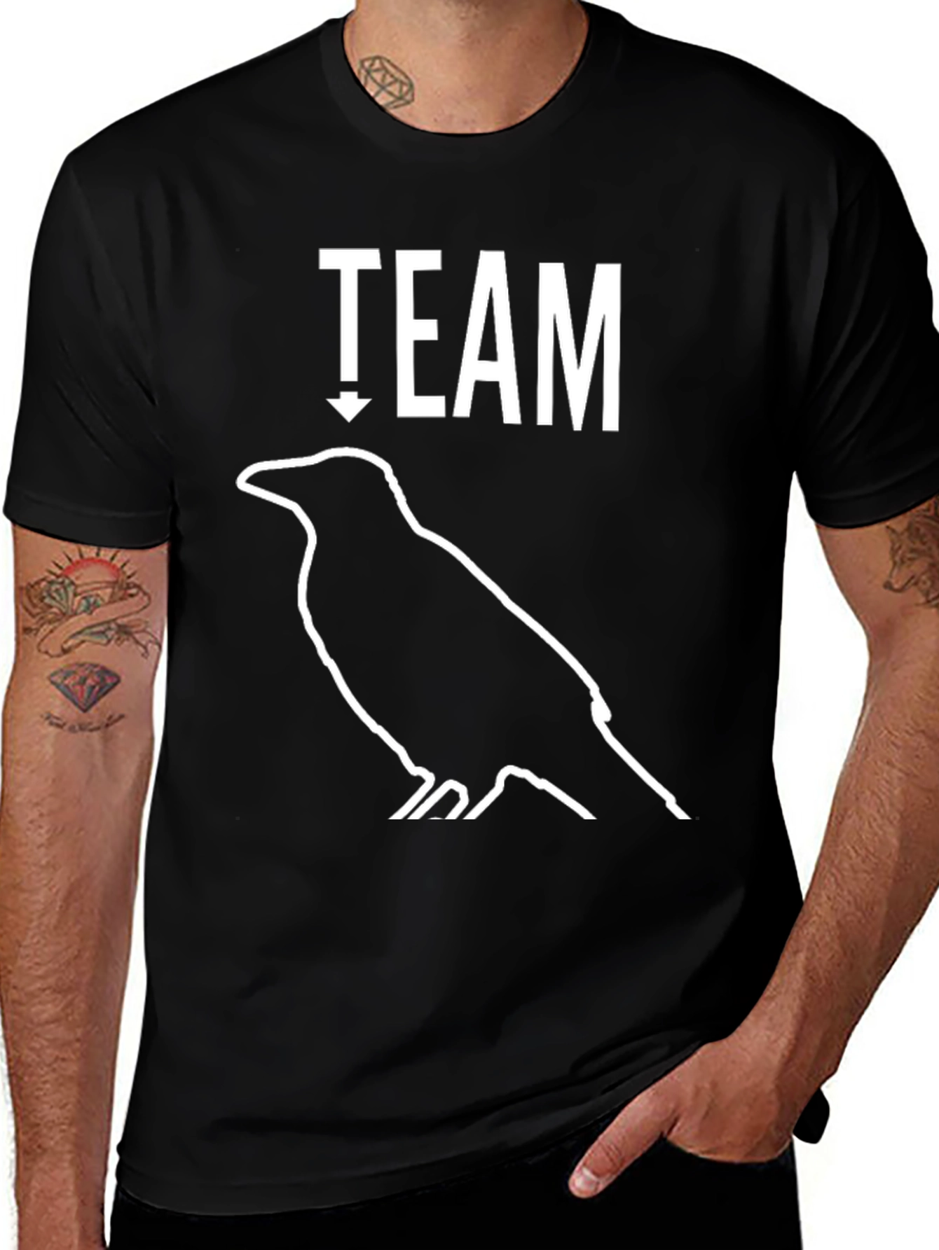 Team Raven Funny Bird T-Shirt