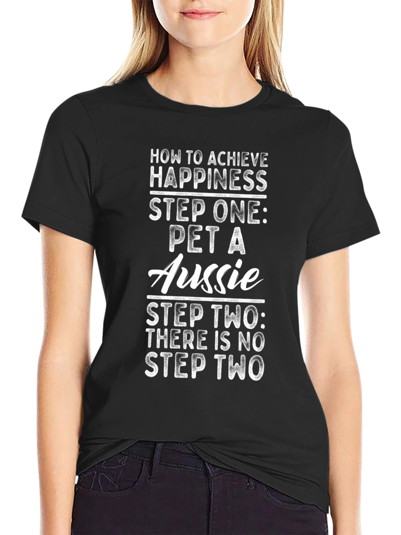 Pet an Aussie T-Shirt - Achieve Happiness