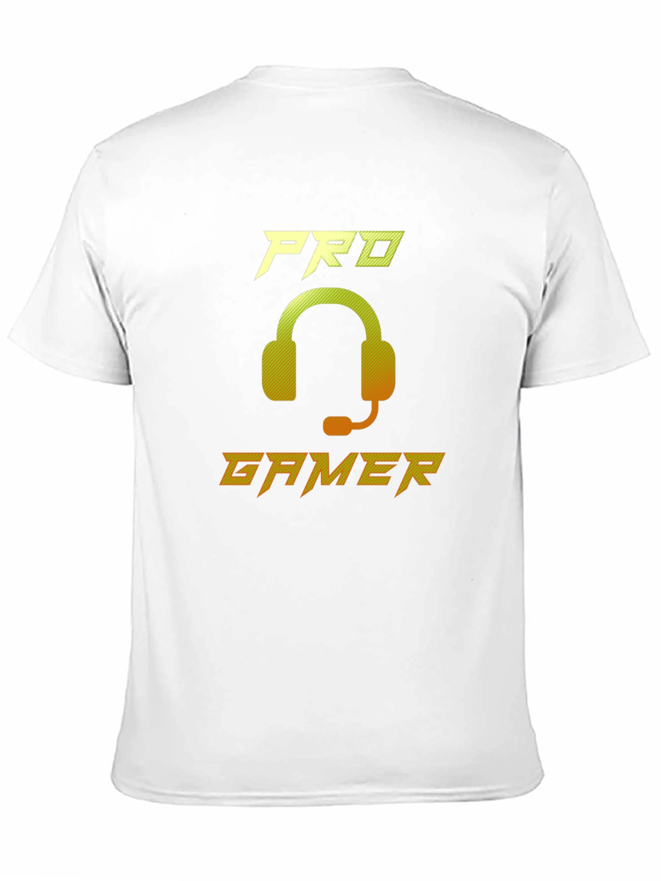 Pro Gamer Black Graphic Tee - Gaming Headset Design
