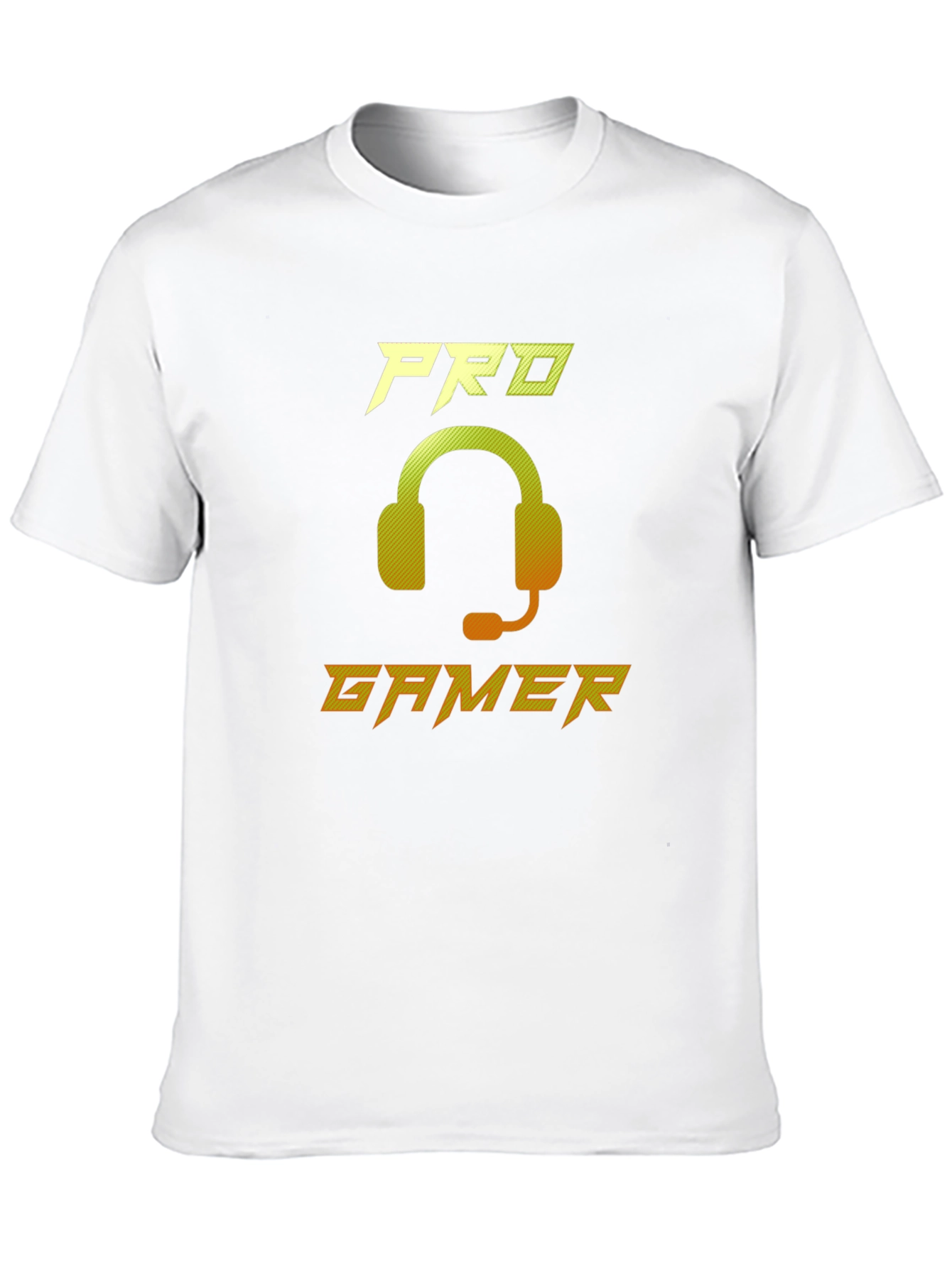 Pro Gamer Black Graphic Tee - Gaming Headset Design
