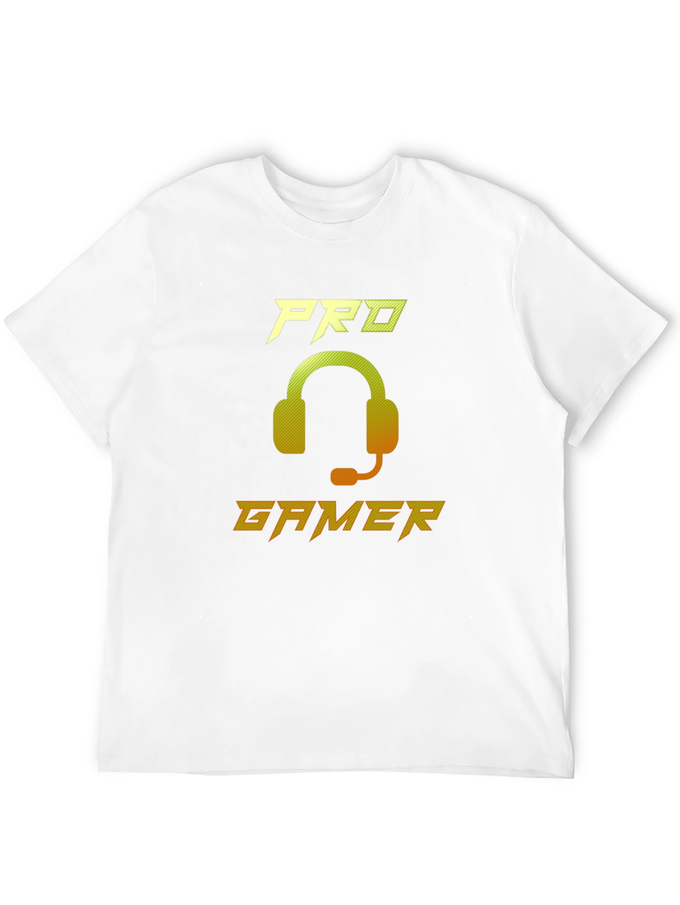 Pro Gamer Black Graphic Tee - Gaming Headset Design