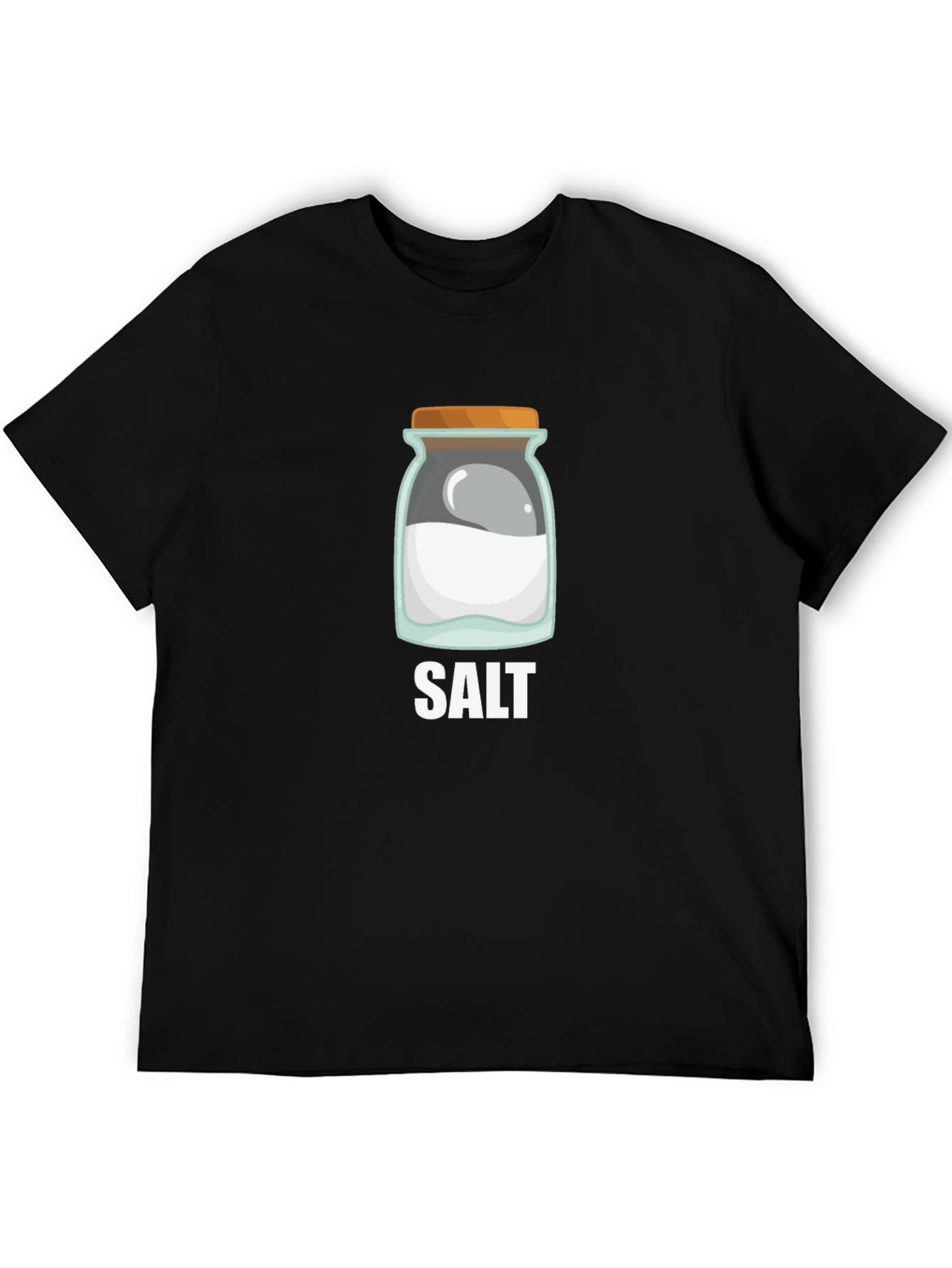 Salt Jar Graphic Tee - Black Cotton Casual Shirt