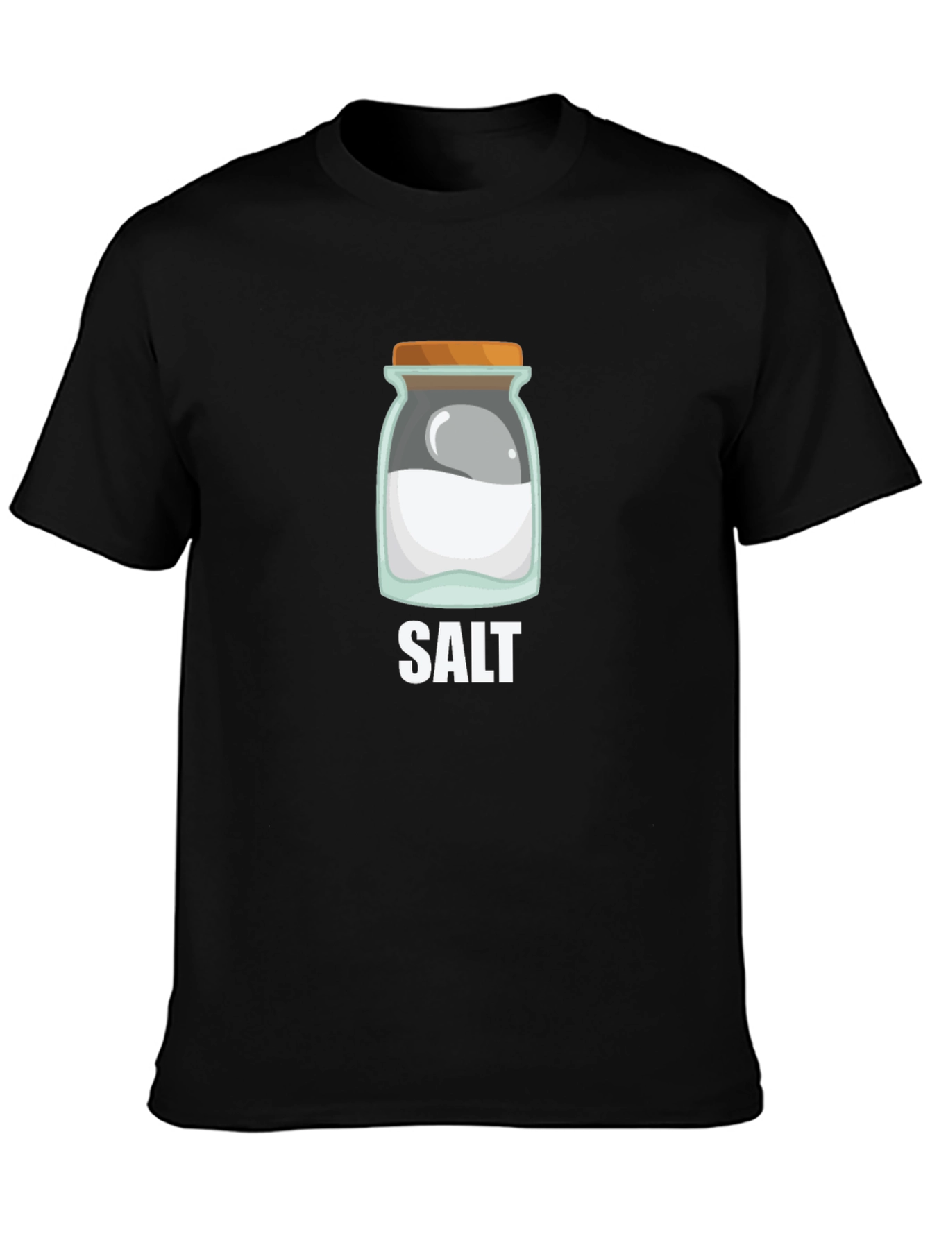Salt Jar Graphic Tee - Black Cotton Casual Shirt