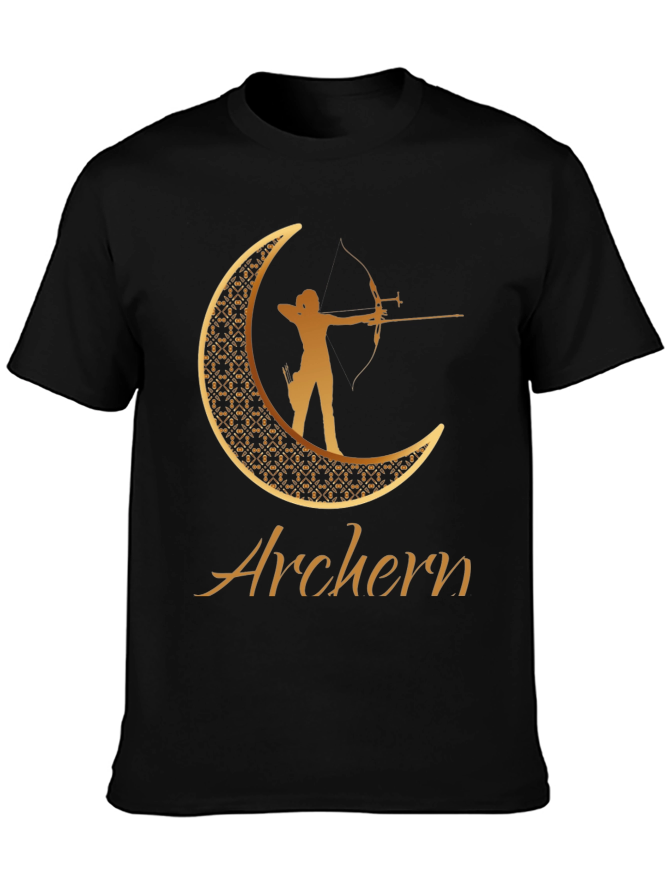 Archer Moon Graphic Tee - Golden Design