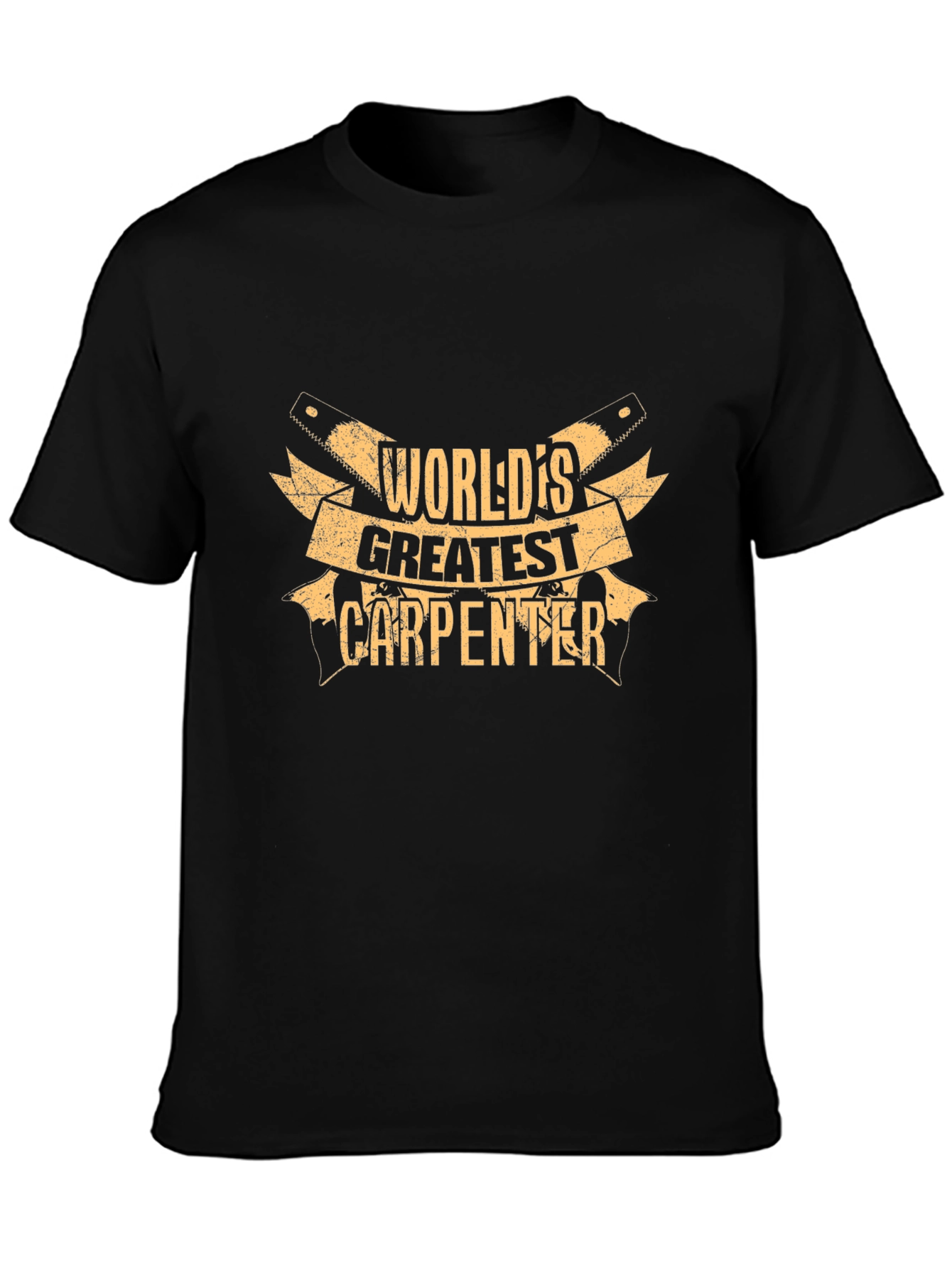 Worlds Greatest Carpenter Black T-Shirt