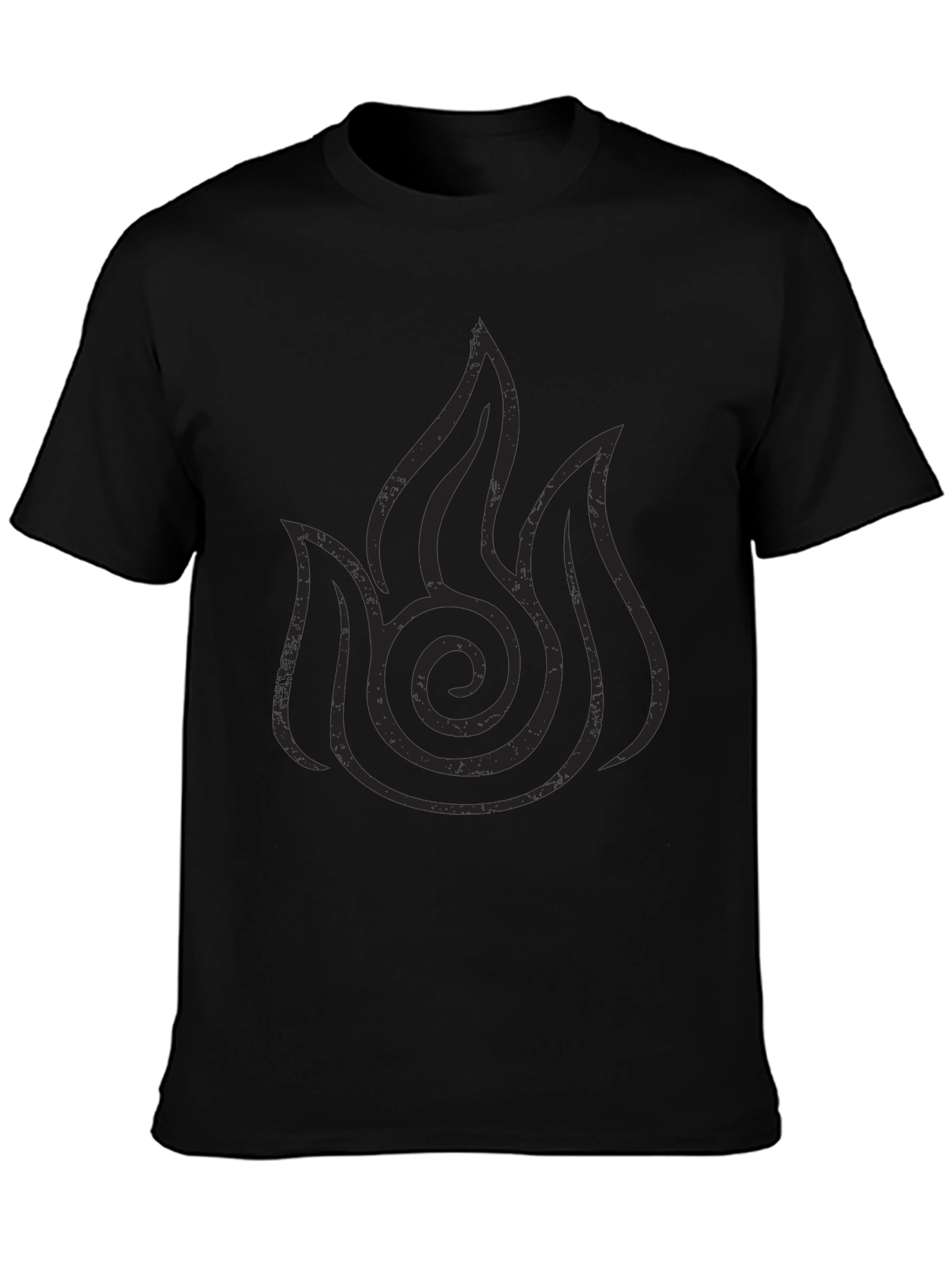 Fire Nation Symbol Black T-Shirt