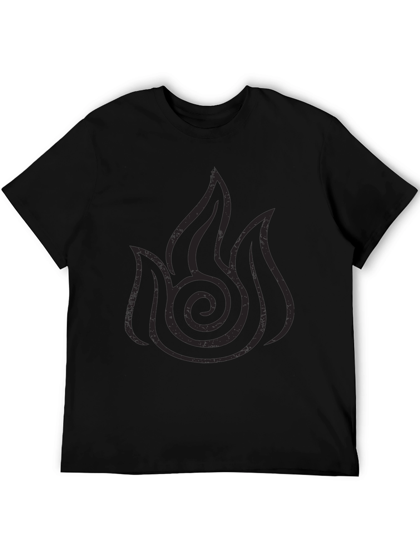 Fire Nation Symbol Black T-Shirt