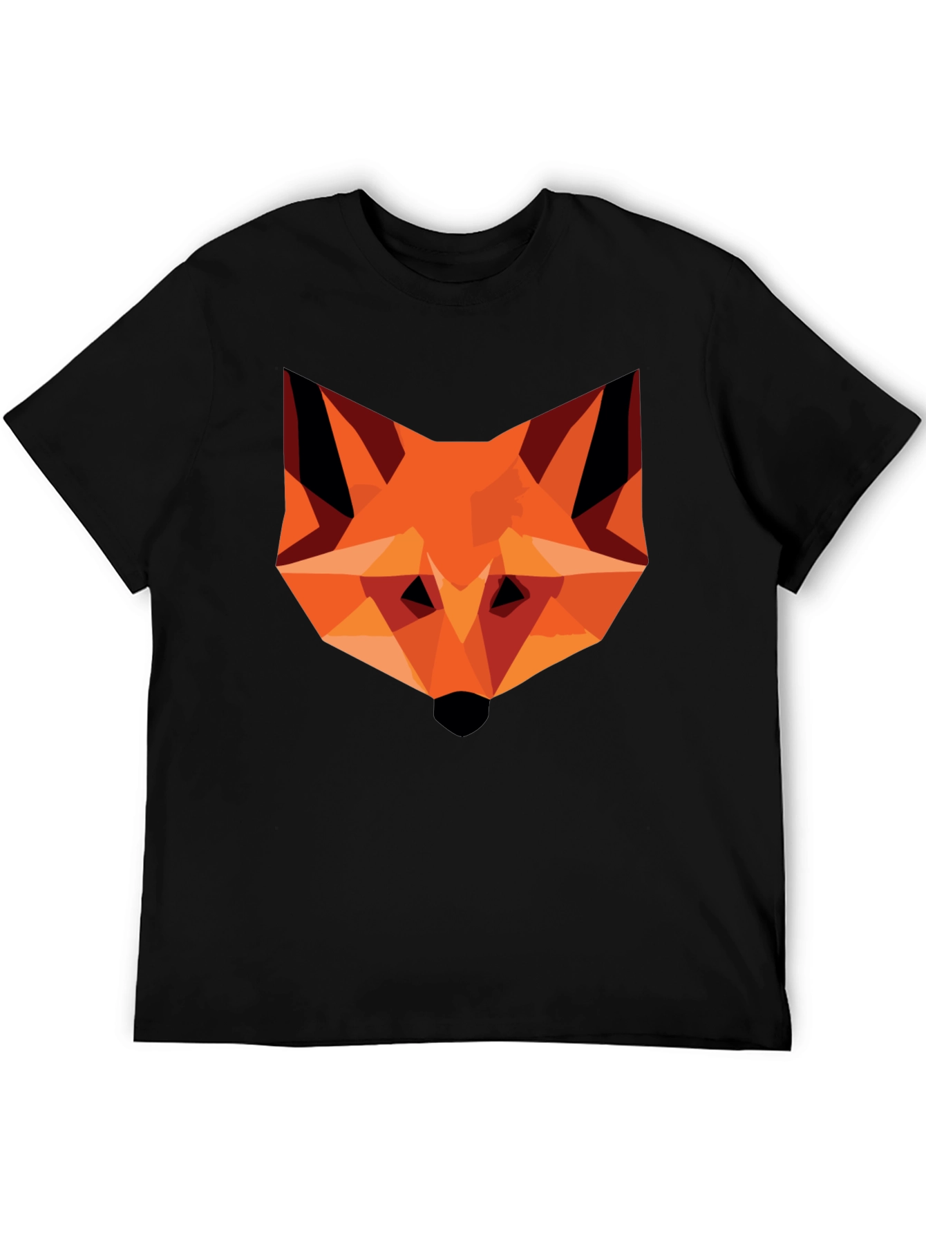 Geometric Fox Graphic Tee - Modern Art T-Shirt