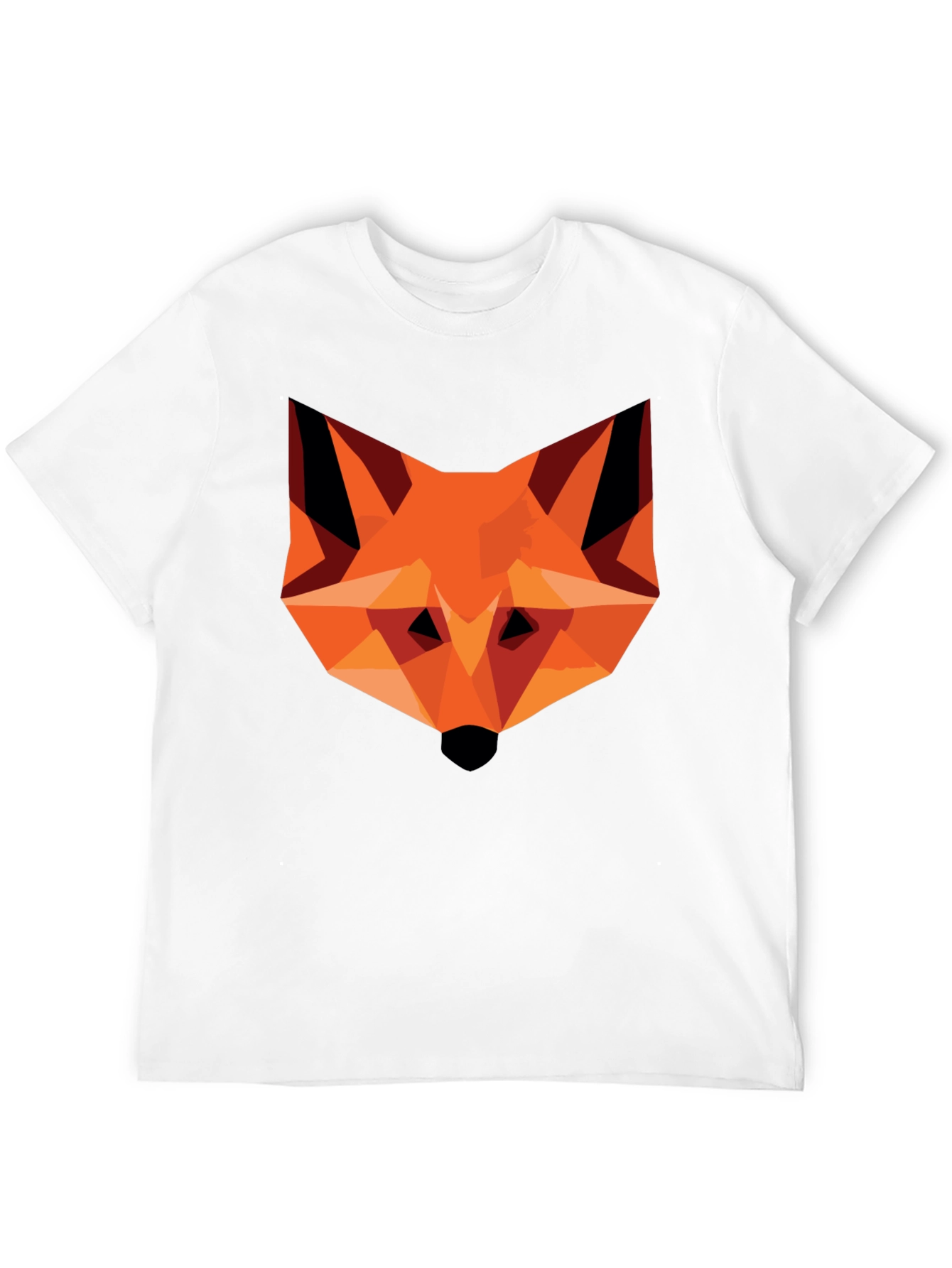 Geometric Fox Graphic Tee - Modern Art T-Shirt