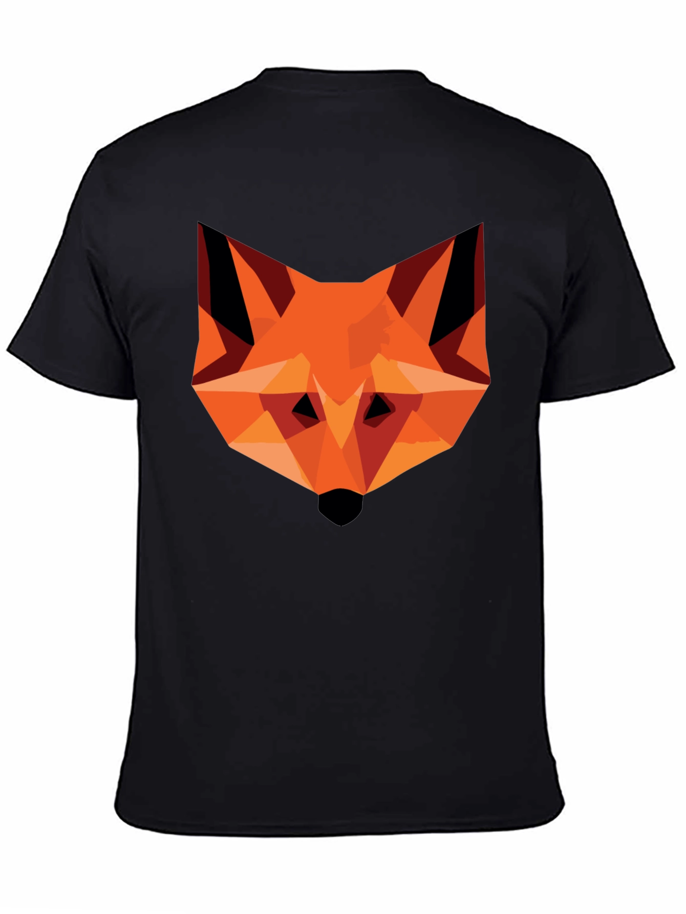 Geometric Fox Graphic Tee - Modern Art T-Shirt