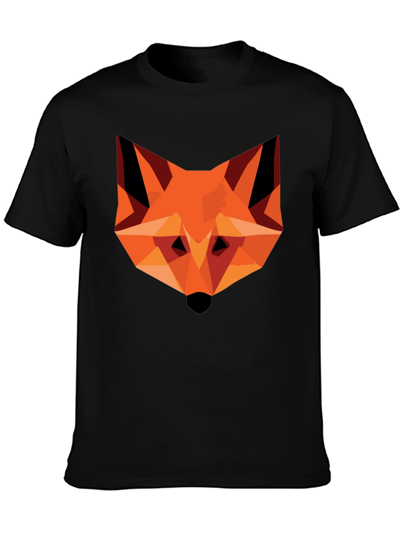 Geometric Fox Graphic Tee - Modern Art T-Shirt