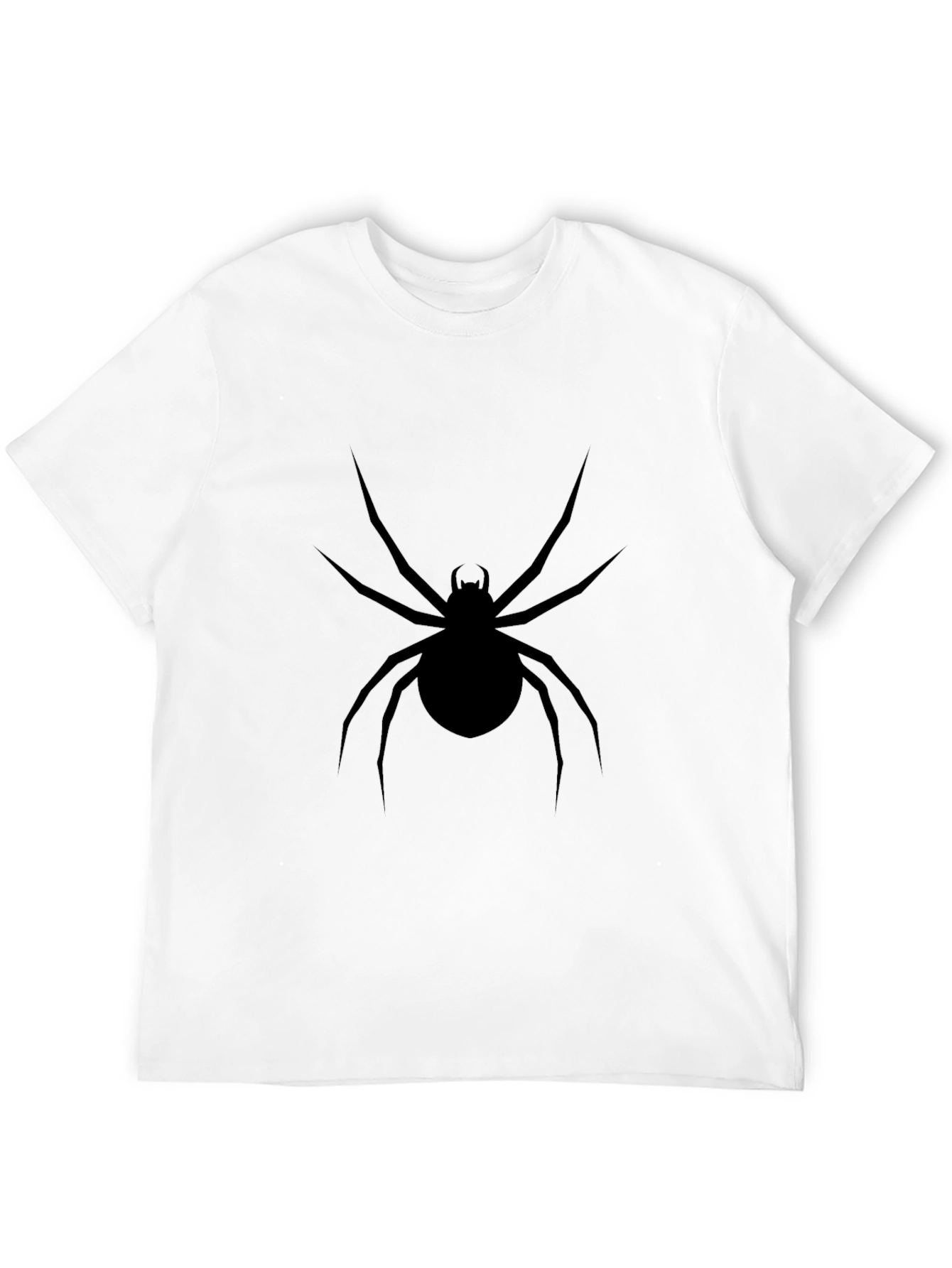 Black Spider Graphic Tee - Mens Casual Style