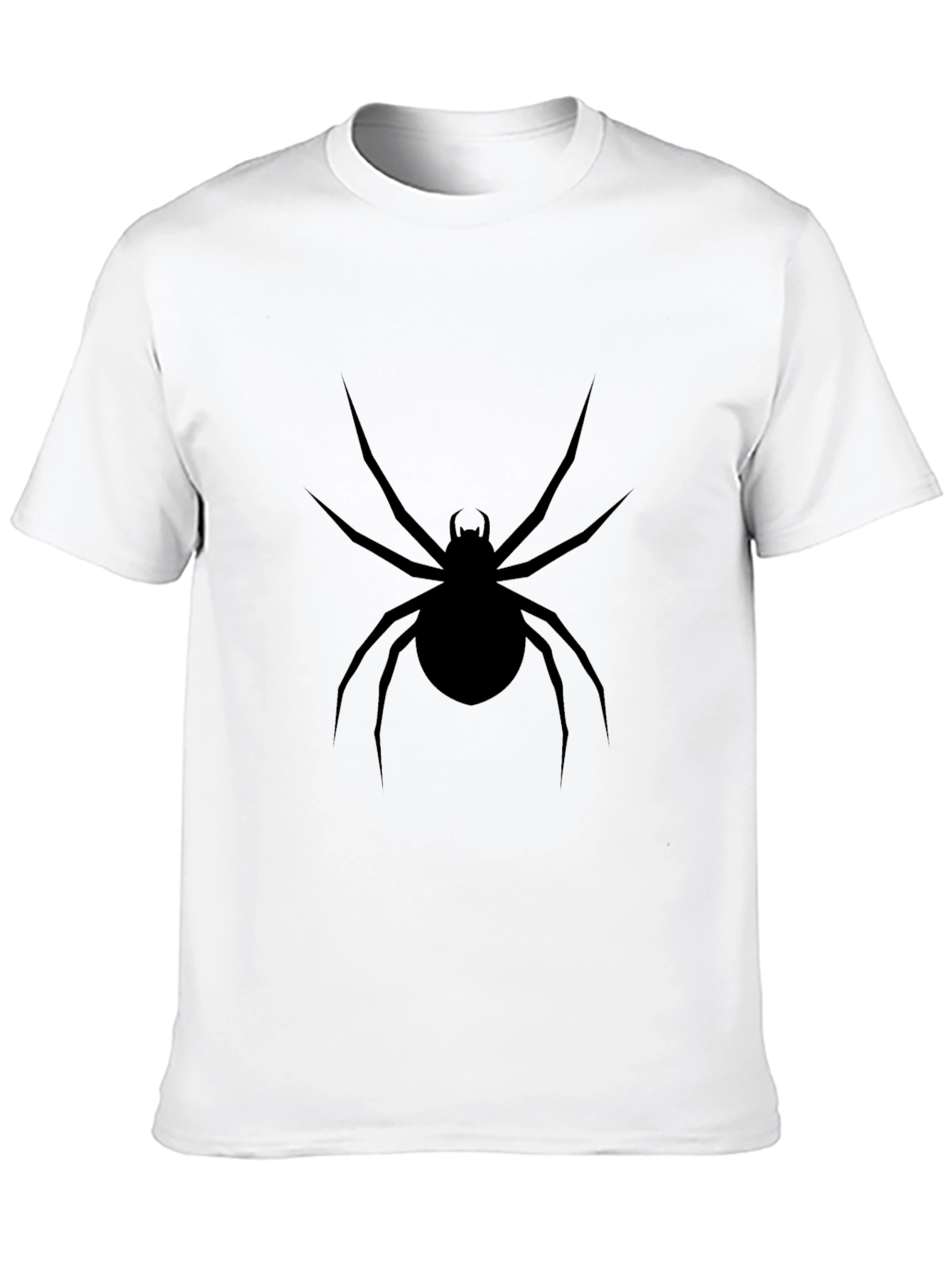 Black Spider Graphic Tee - Mens Casual Style