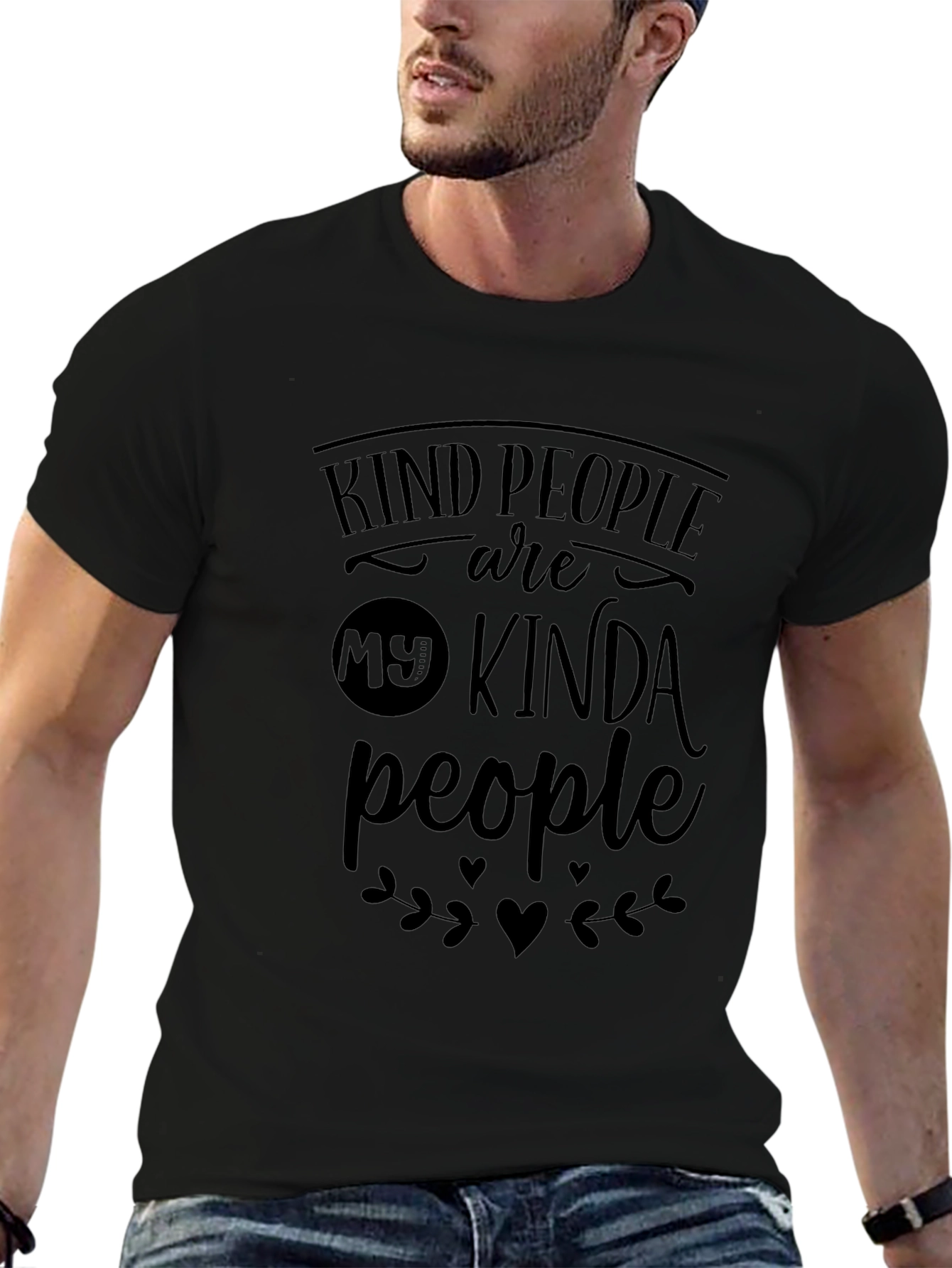 Kind People Graphic Tee - Unisex Black T-Shirt