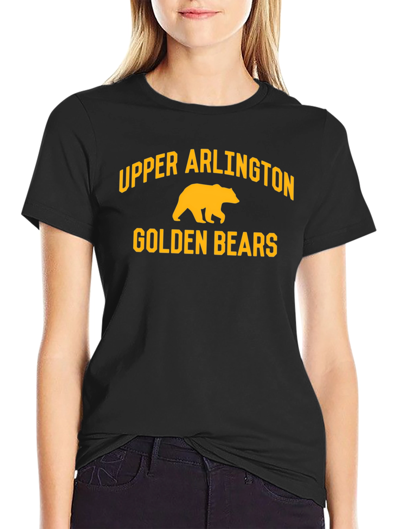 Upper Arlington Golden Bears Black T-Shirt