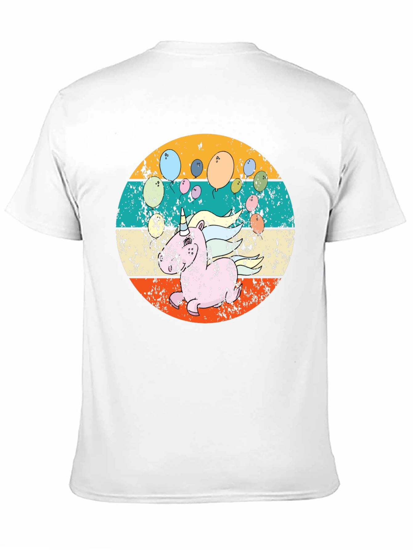 Retro Unicorn Balloons T-Shirt