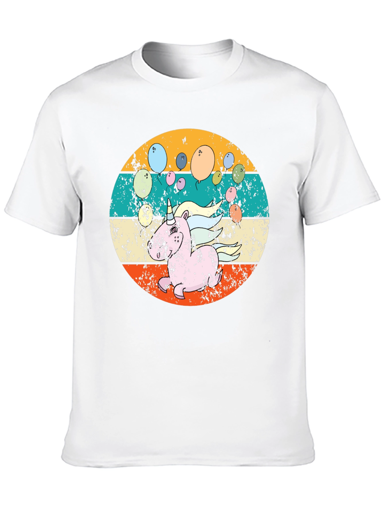 Retro Unicorn Balloons T-Shirt
